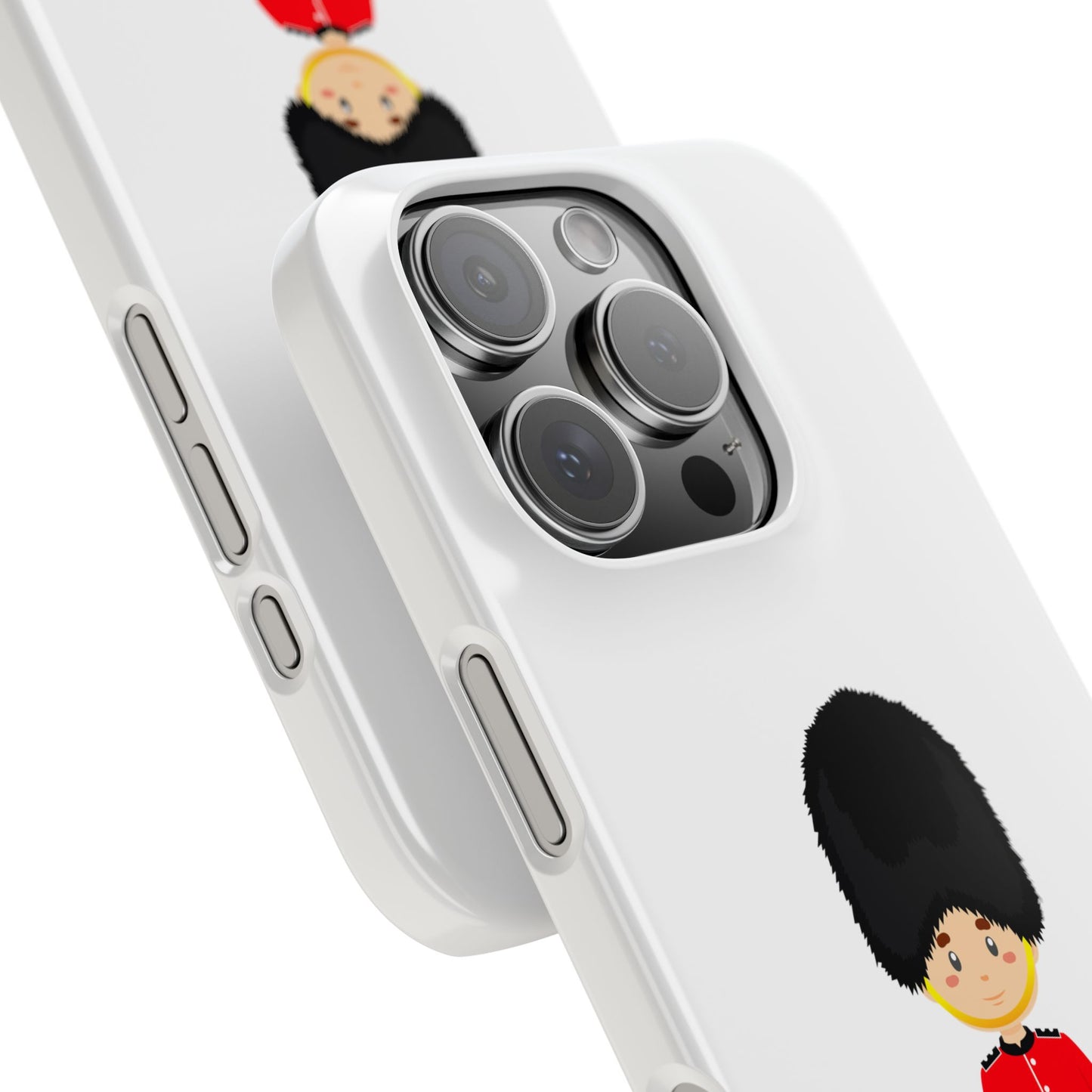 Adorable Guard Slim Phone Cases | Cute Phone Cover, Unique Gift, London Theme, Kid-Friendly Design, Cheerful Accessory