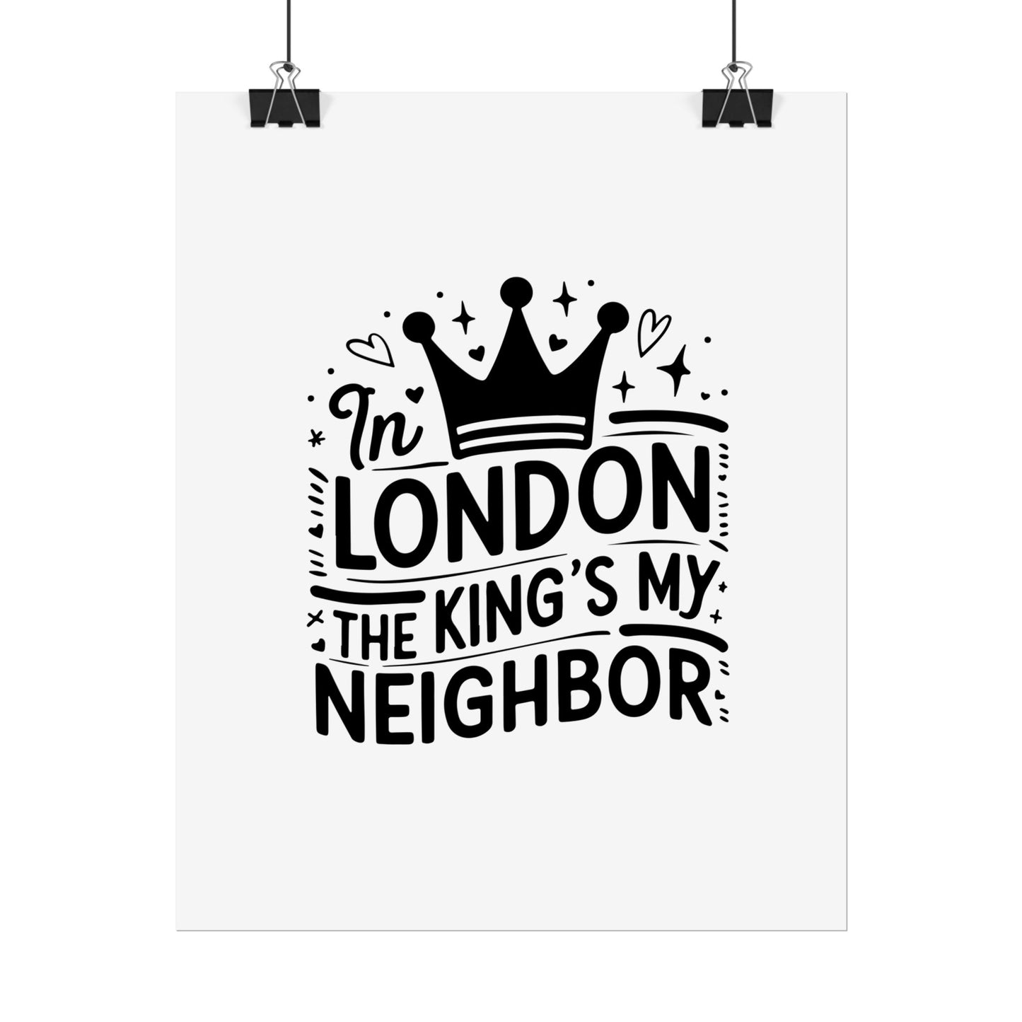 London Themed Rolled Poster - Whimsical Art Print for Home Decor, Gifts, Travel Lovers, Wall Art, Inspirational Quote