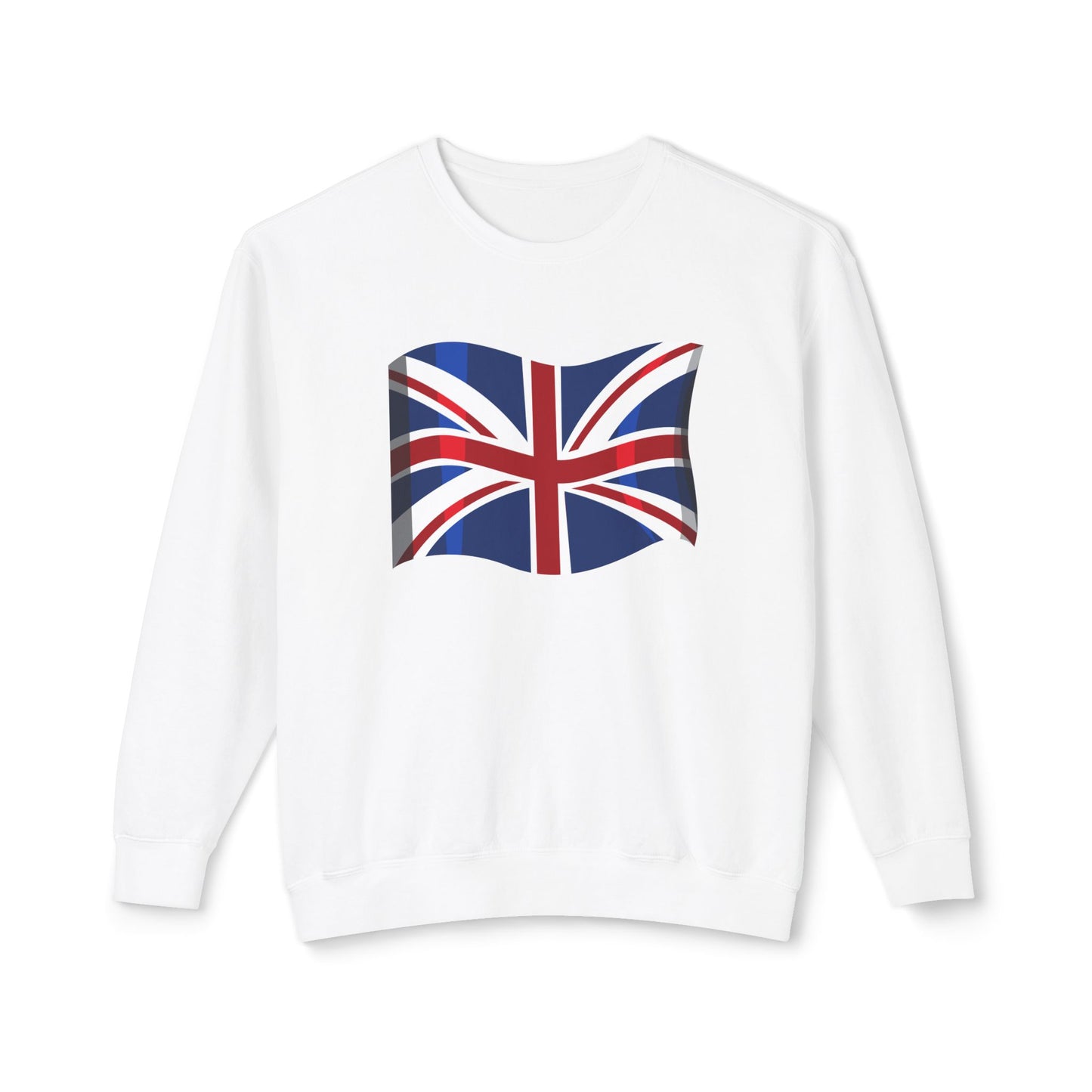 Unisex Lightweight Crewneck Sweatshirt - Classic UK Flag