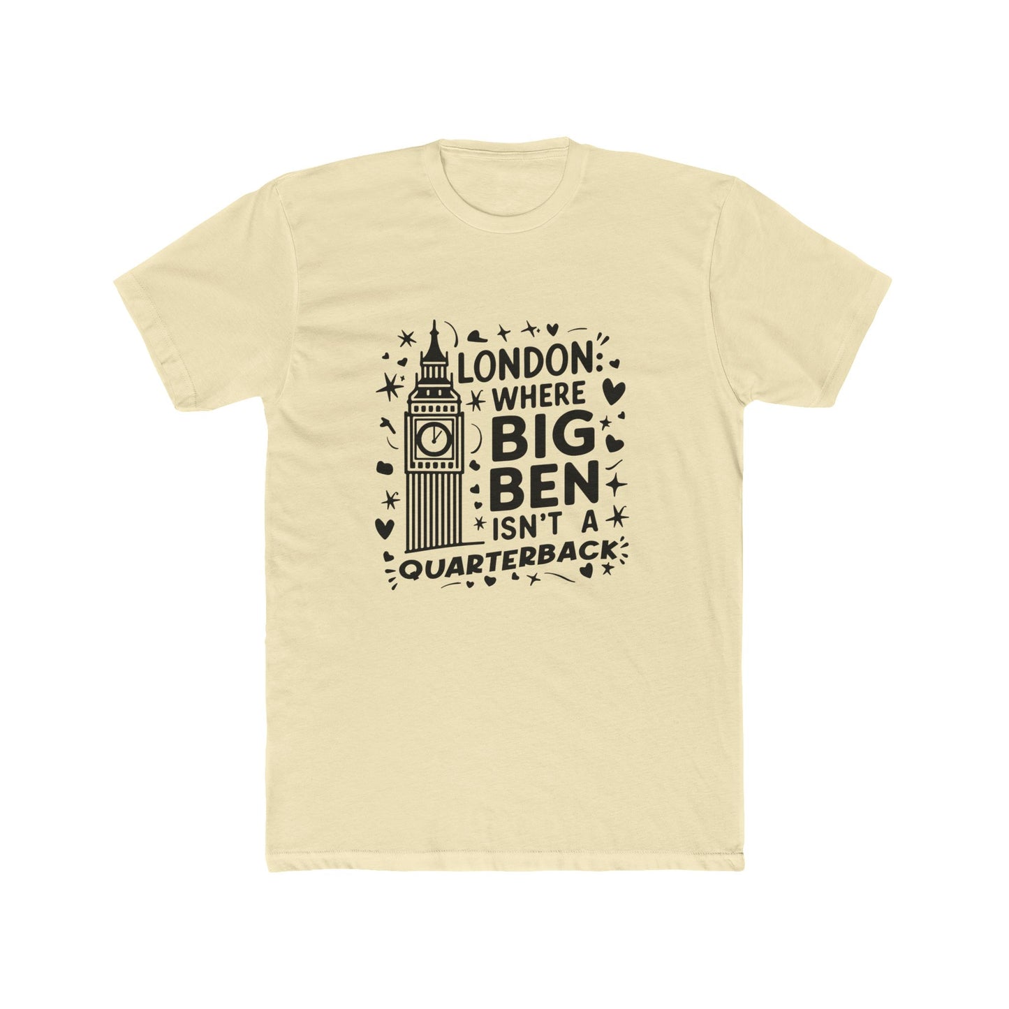 London's Big Ben Trendy Unisex Cotton Crew Tee