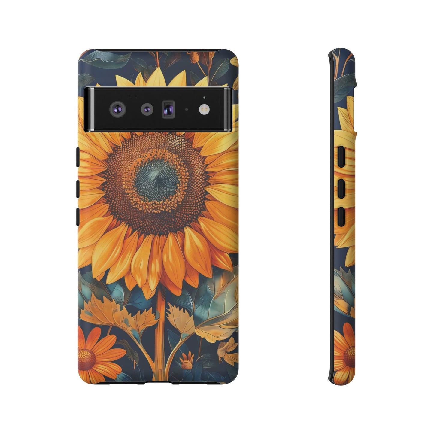 Sunflower Phone Case - Floral Design for Nature Lovers, Cute Spring Accessory, Gift for Her, Eco-Friendly Cover