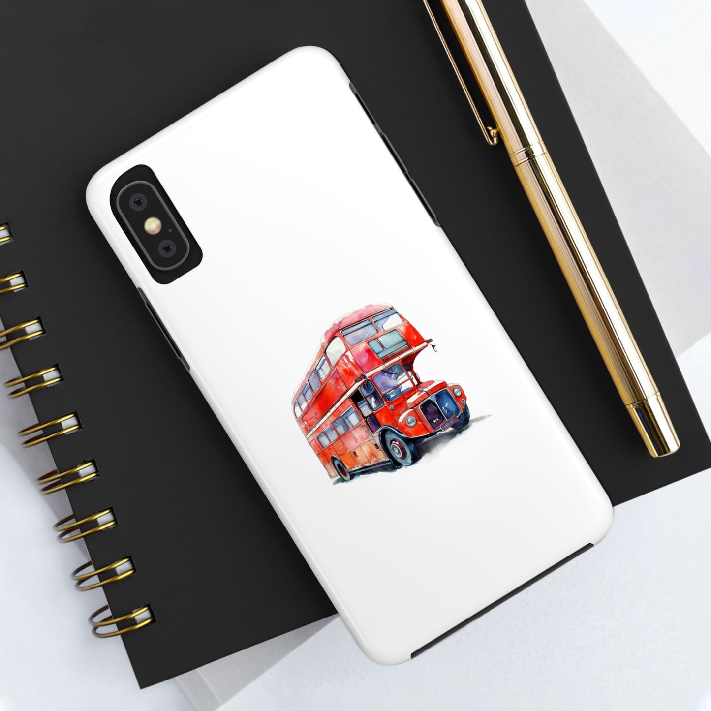 London Bus Tough Phone Case - Stylish Protection for Urban Adventurers