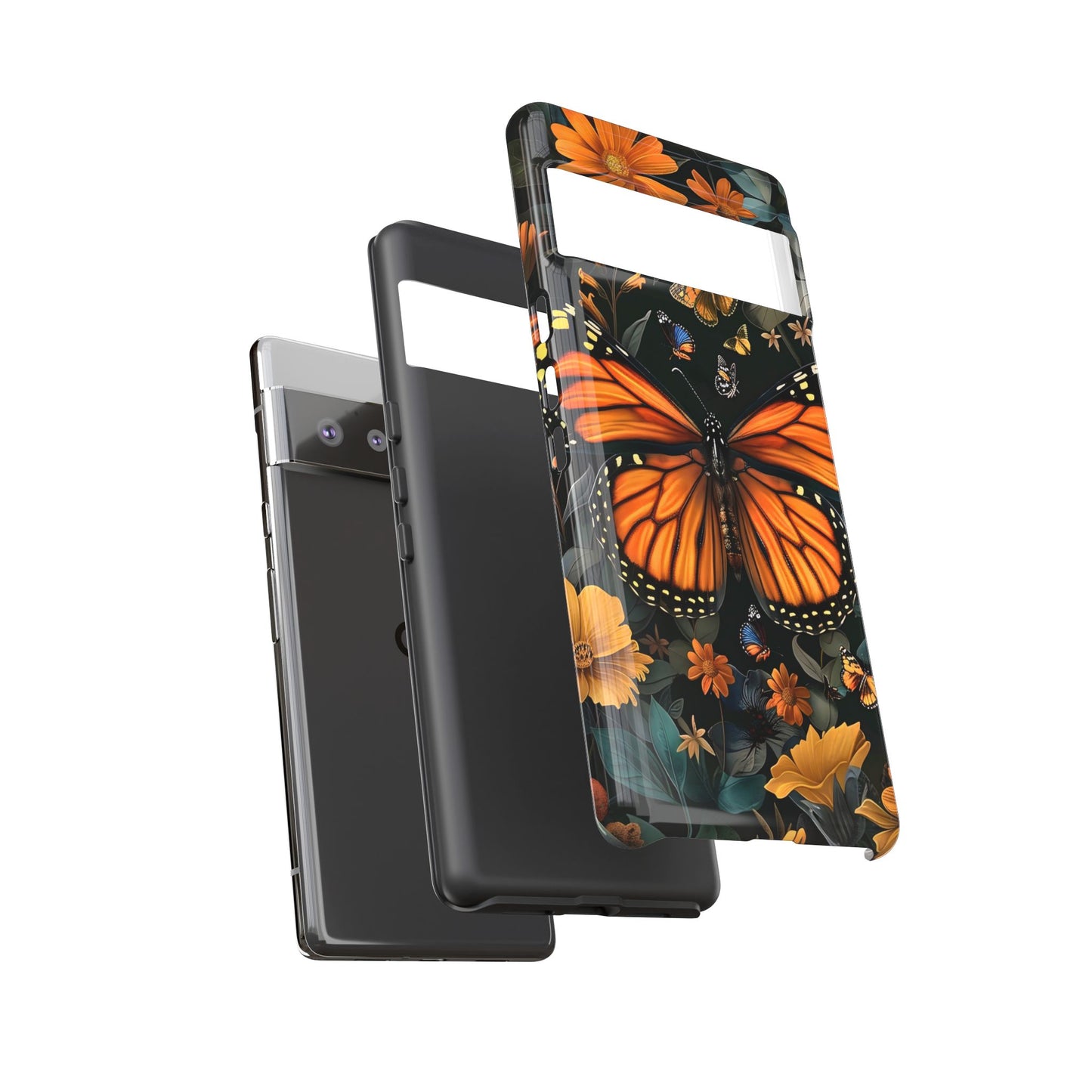 Monarch Butterfly Phone Case, Tough Cases, Nature Lover Gift, Floral Mobile Cover, Eco-Friendly Phone Accessory, Butterfly Design