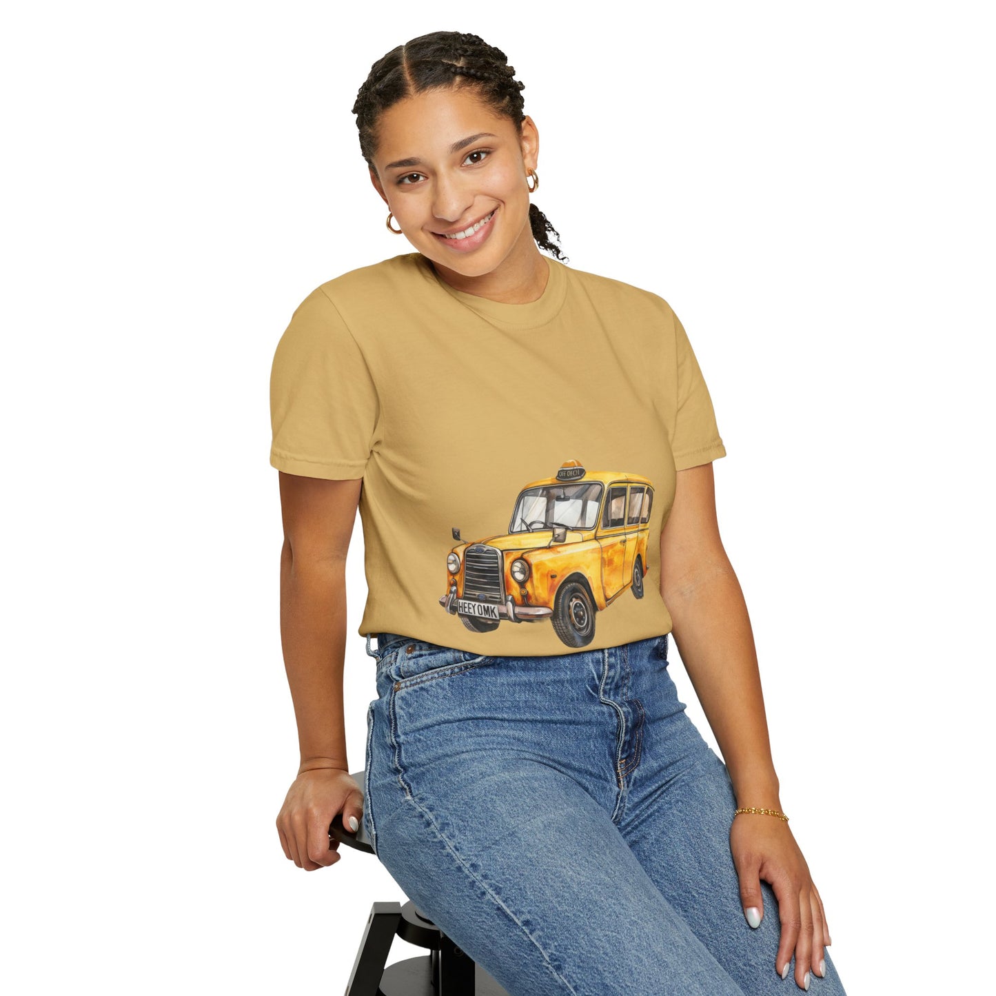 Unisex Garment-Dyed T-shirt - Vintage British Car