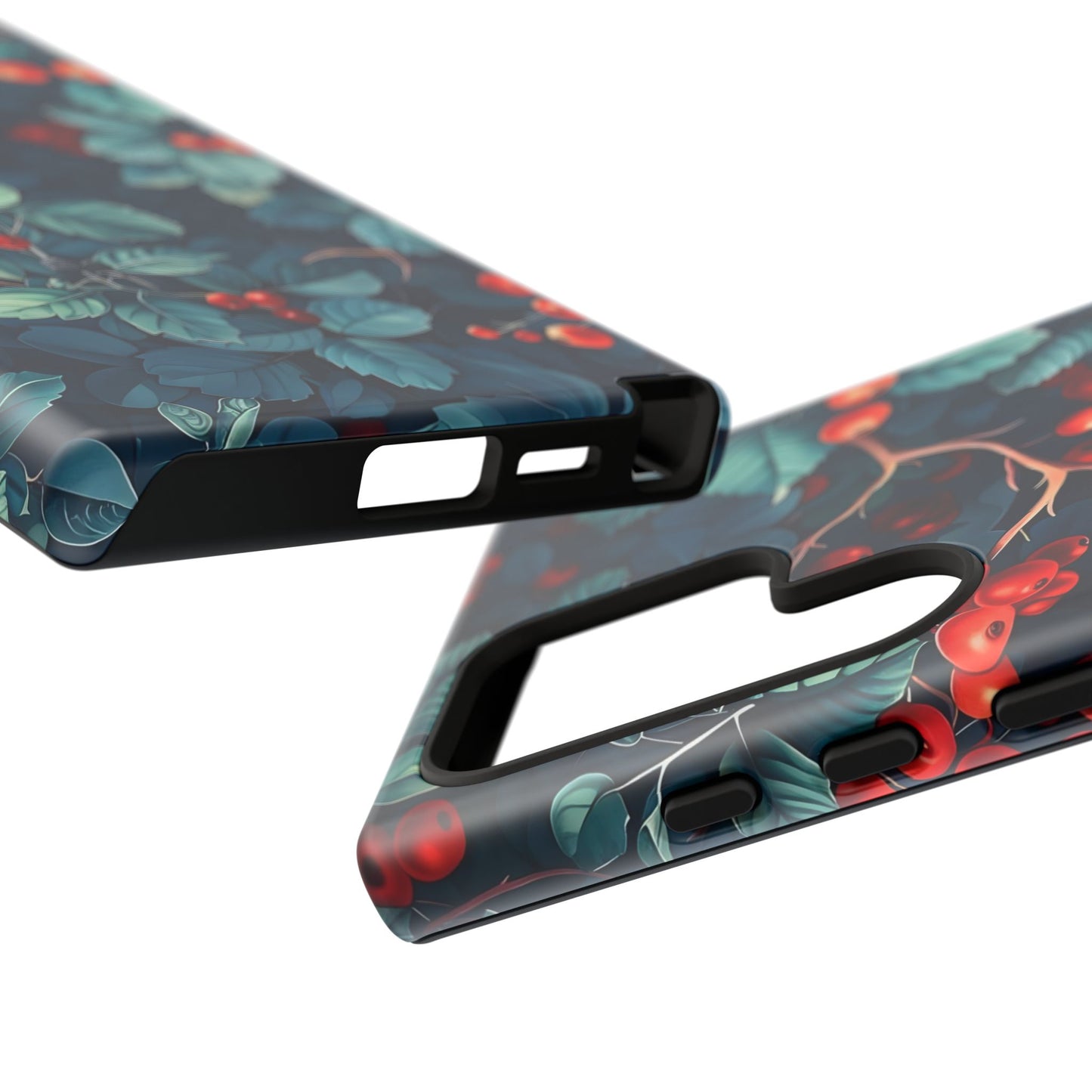 Berry Blossom Phone Case - Nature Lover's Gift, Floral Design, Cute Accessory for Spring, Unique Tech Cover, Perfect for Holidays