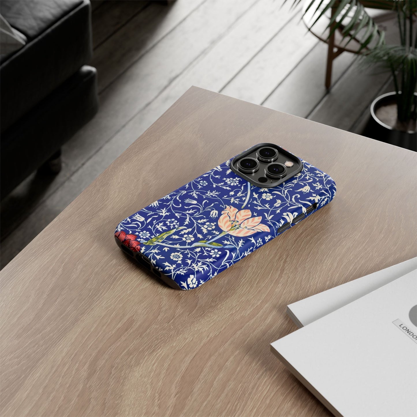 Floral Phone Case, Unique Tough Phone Cover, Gift for Her, Spring Decor, Durable Protective Case, Elegant Floral Design