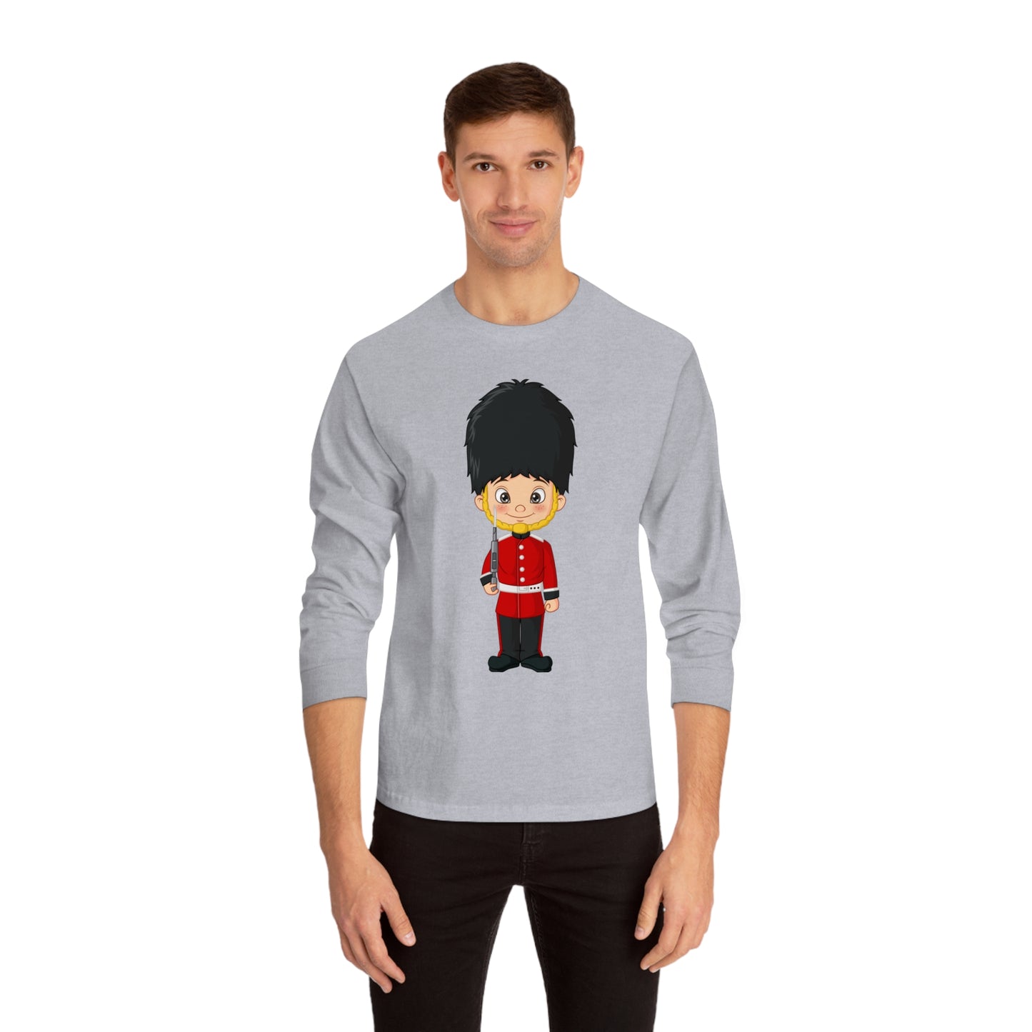 Unisex Classic Long Sleeve T-Shirt - British Soldier - Classic Military Elegance and Honorable