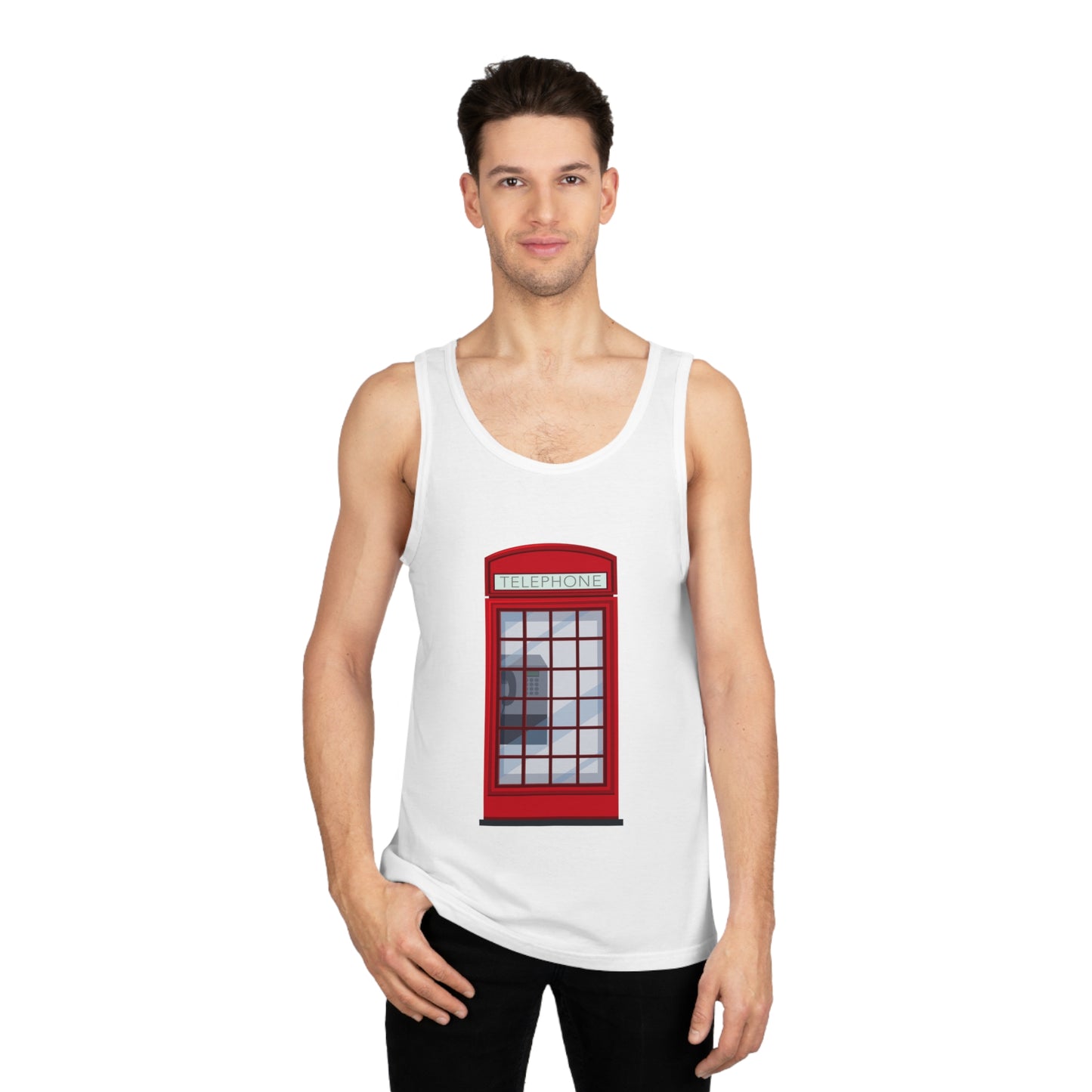 Unisex Softstyle™ Tank Top - Classic Red Phone Box