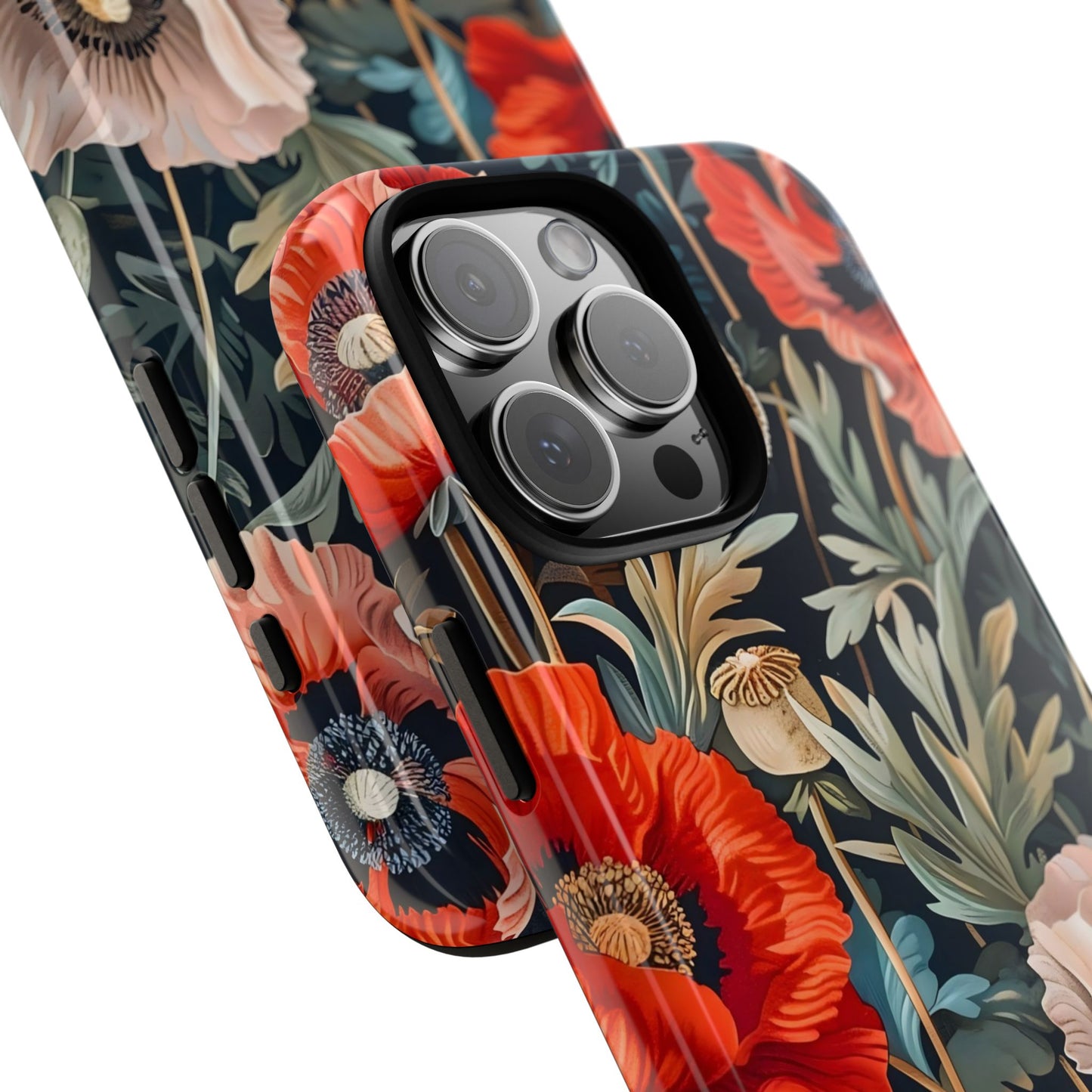 Floral Phone Case - Tough Cases, Flower Design, Chic Tech Accessories, Stylish Gifts, Unique Phone Protectors