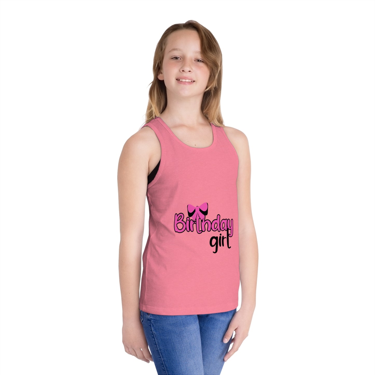 Birthday Girl Kid's Jersey Tank Top – Perfect for Celebrations!