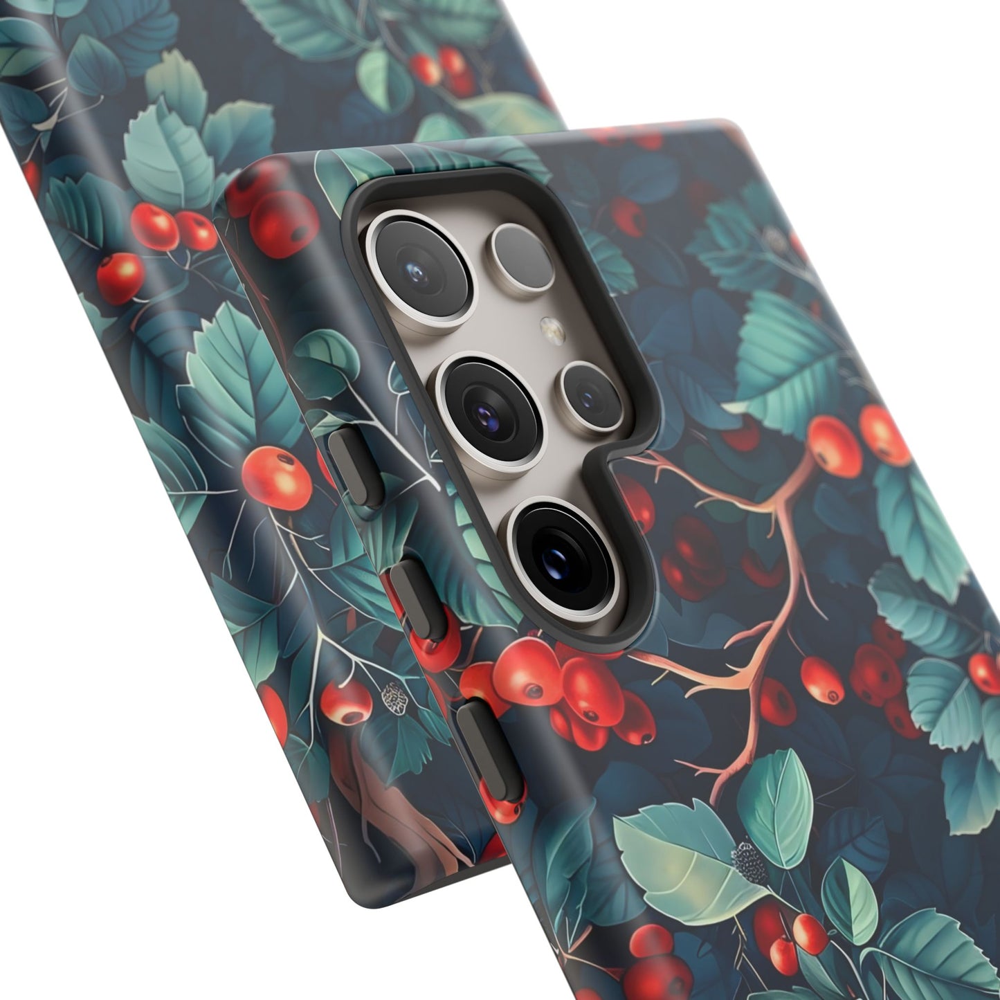 Berry Blossom Phone Case - Nature Lover's Gift, Floral Design, Cute Accessory for Spring, Unique Tech Cover, Perfect for Holidays
