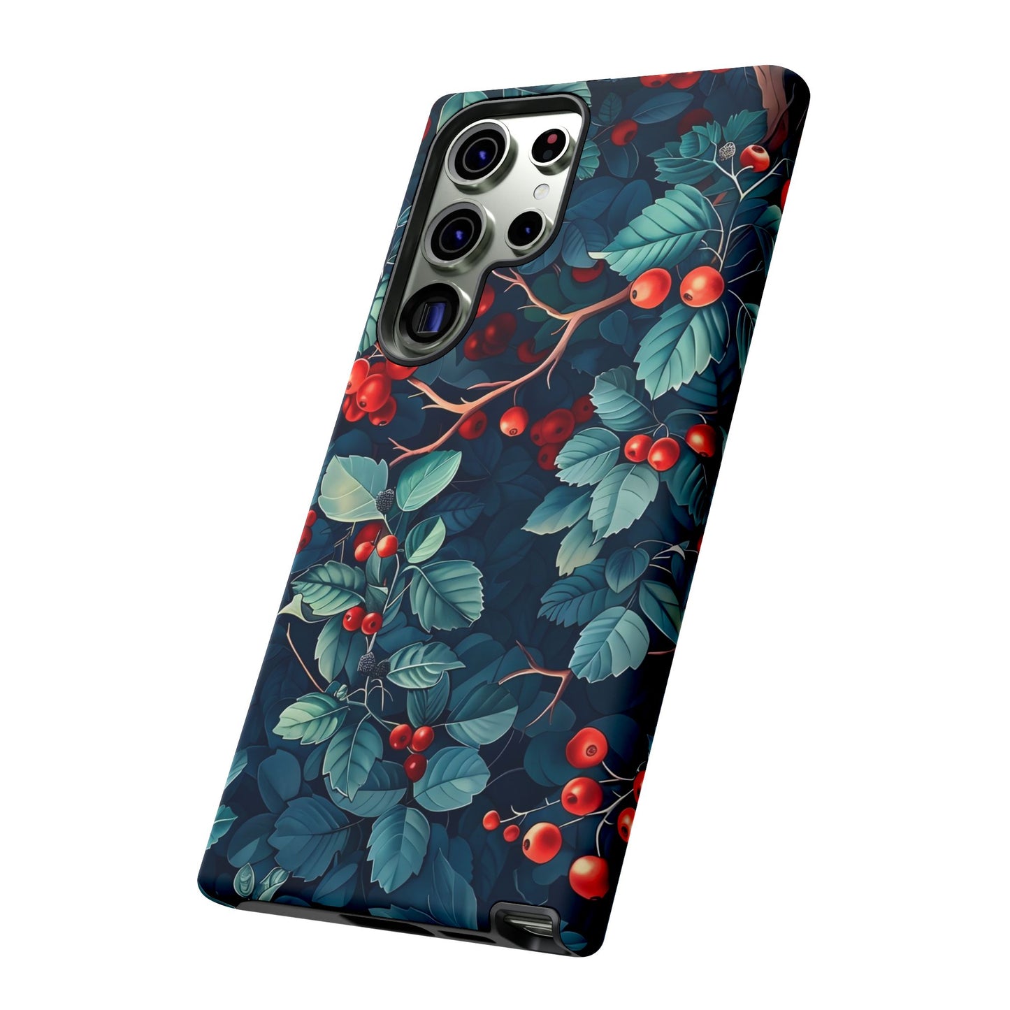 Berry Blossom Phone Case - Nature Lover's Gift, Floral Design, Cute Accessory for Spring, Unique Tech Cover, Perfect for Holidays