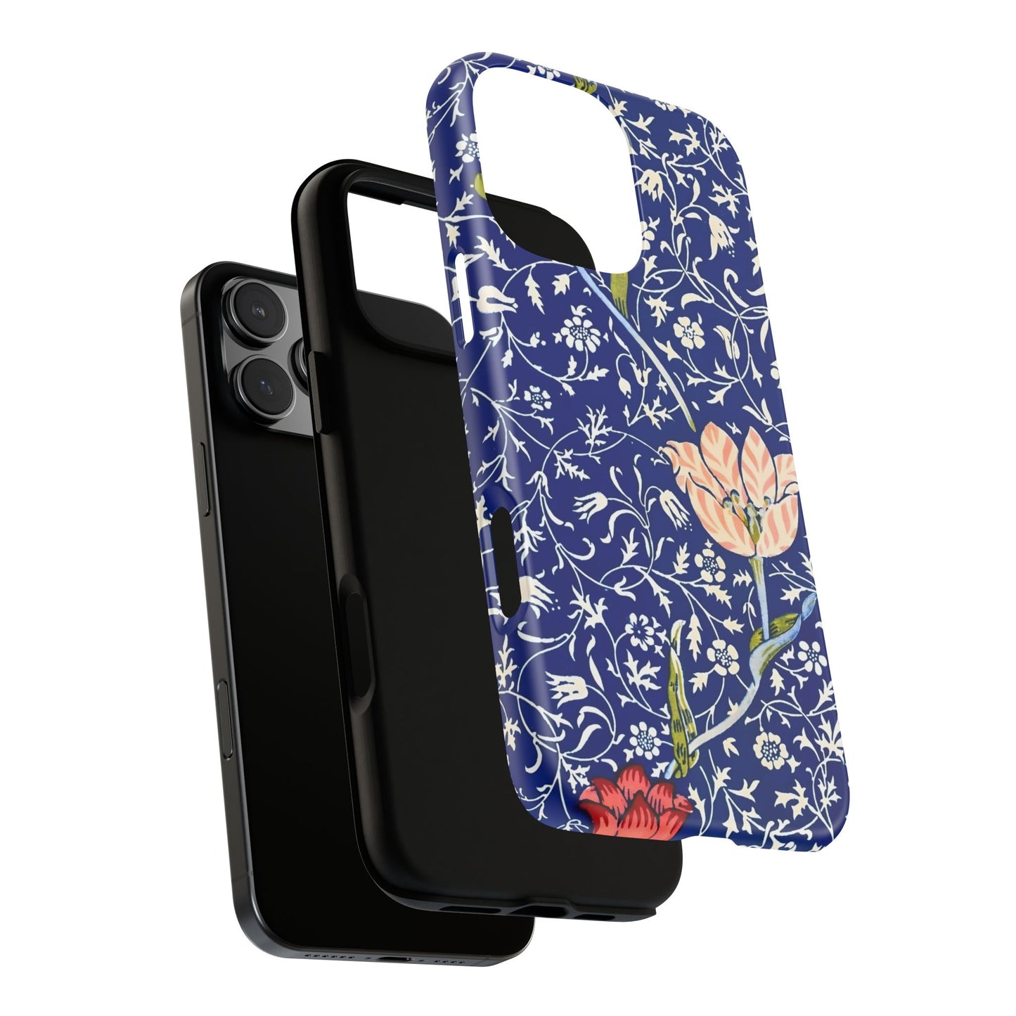 Floral Phone Case, Unique Tough Phone Cover, Gift for Her, Spring Decor, Durable Protective Case, Elegant Floral Design
