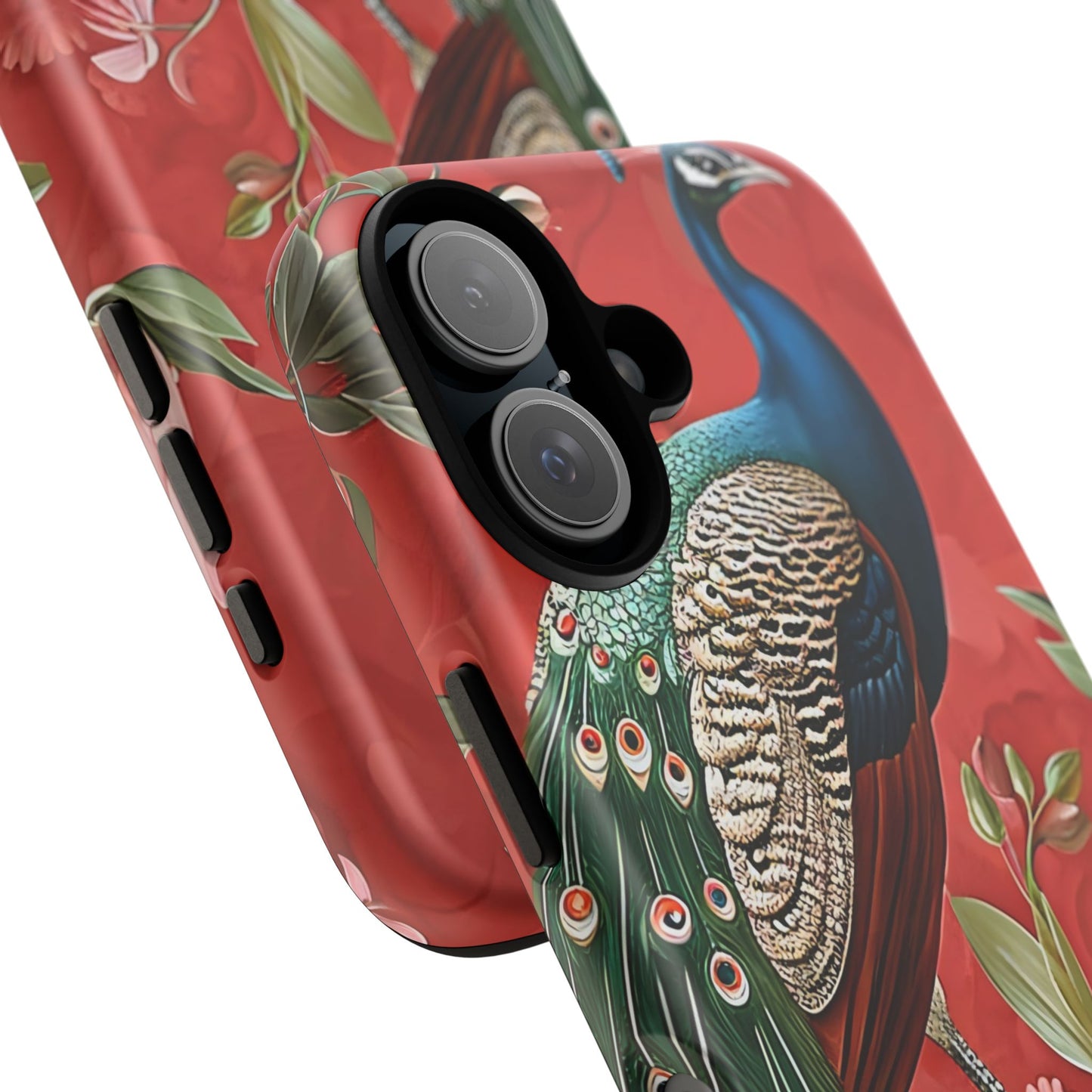 Peacock Tough Phone Case | Stylish Phone Cover, Unique Gift for Nature Lovers, Phone Accessory, Vibrant Floral Design