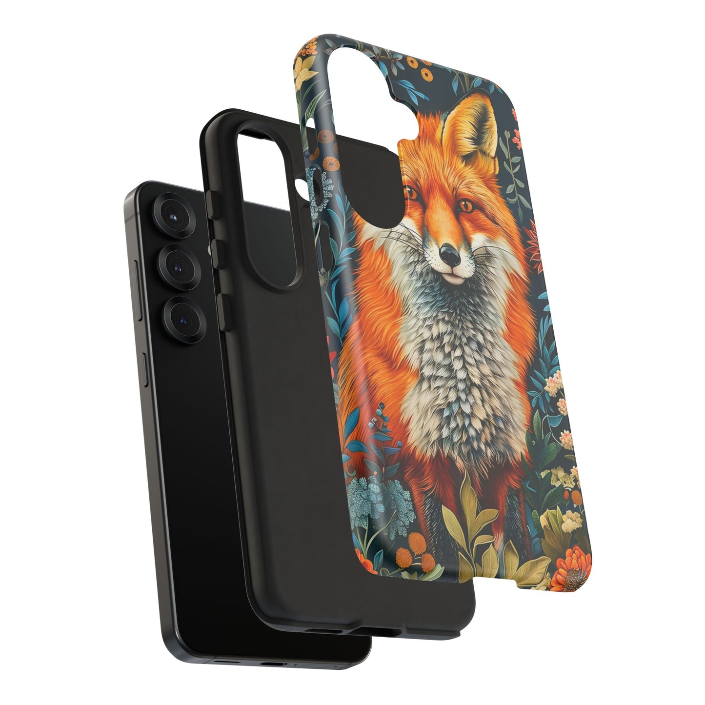Vibrant Fox Phone Case, Tough Phone Cover, Unique Wildlife Accessory, Gift for Animal Lovers, Nature-Inspired Design