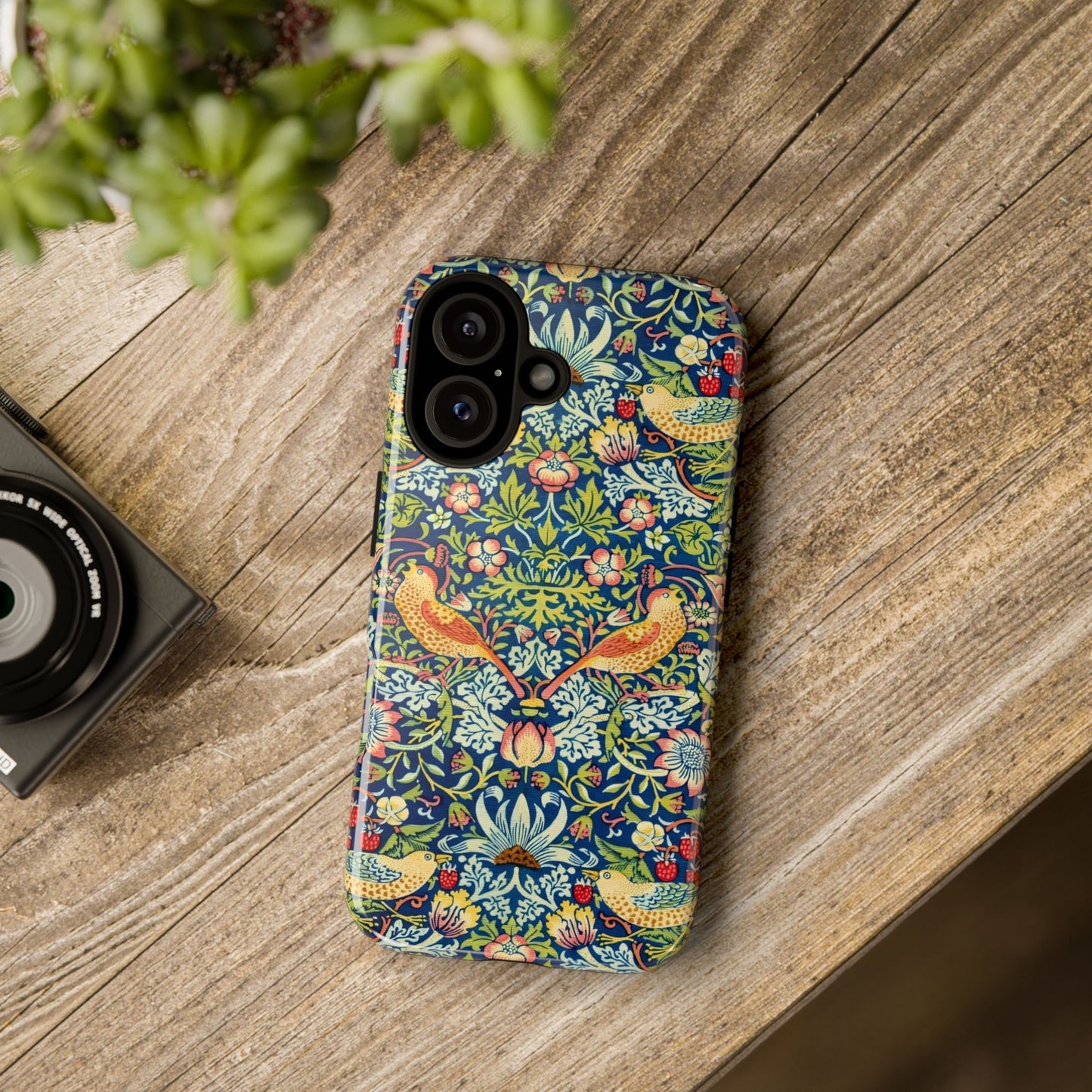 Floral Phone Case | Tough Cases, Stylish Protection, Unique Gift, Eco-Friendly, Floral Pattern, Bird Design