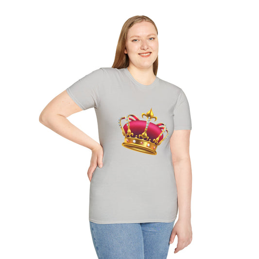 Unisex Softstyle T-Shirt - British Royal Crown Design - Iconic Symbol of Monarchy