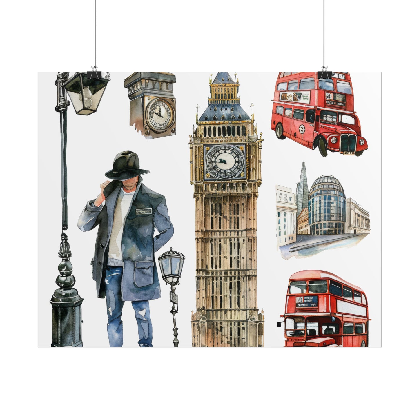 London themed Rolled Posters