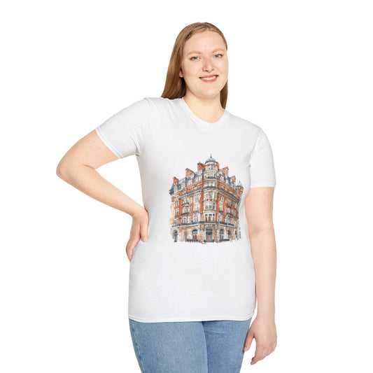 Unisex Softstyle T-Shirt - Classic British Architecture - Elegant Historic Building