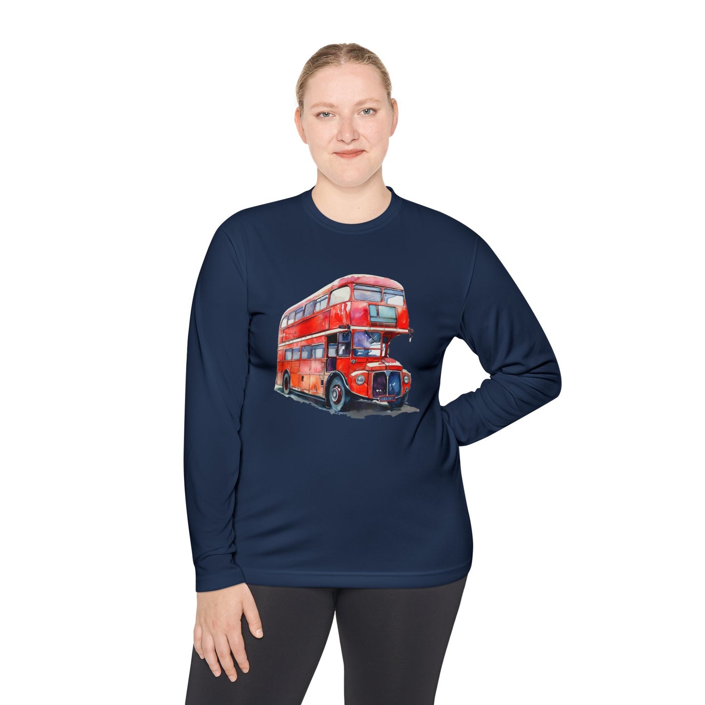 Unisex Lightweight Long Sleeve Tee - London Transport English Bus