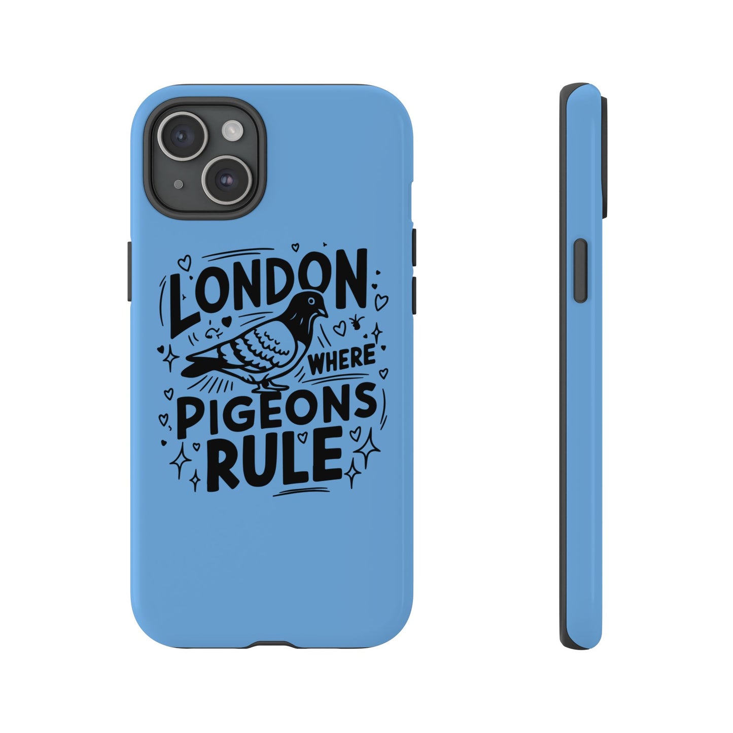 London Pigeon Phone Case, Urban Art Accessory, Tough Phone Cover, Gift for Bird Lovers, London Souvenir, Unique Cell Phone Case
