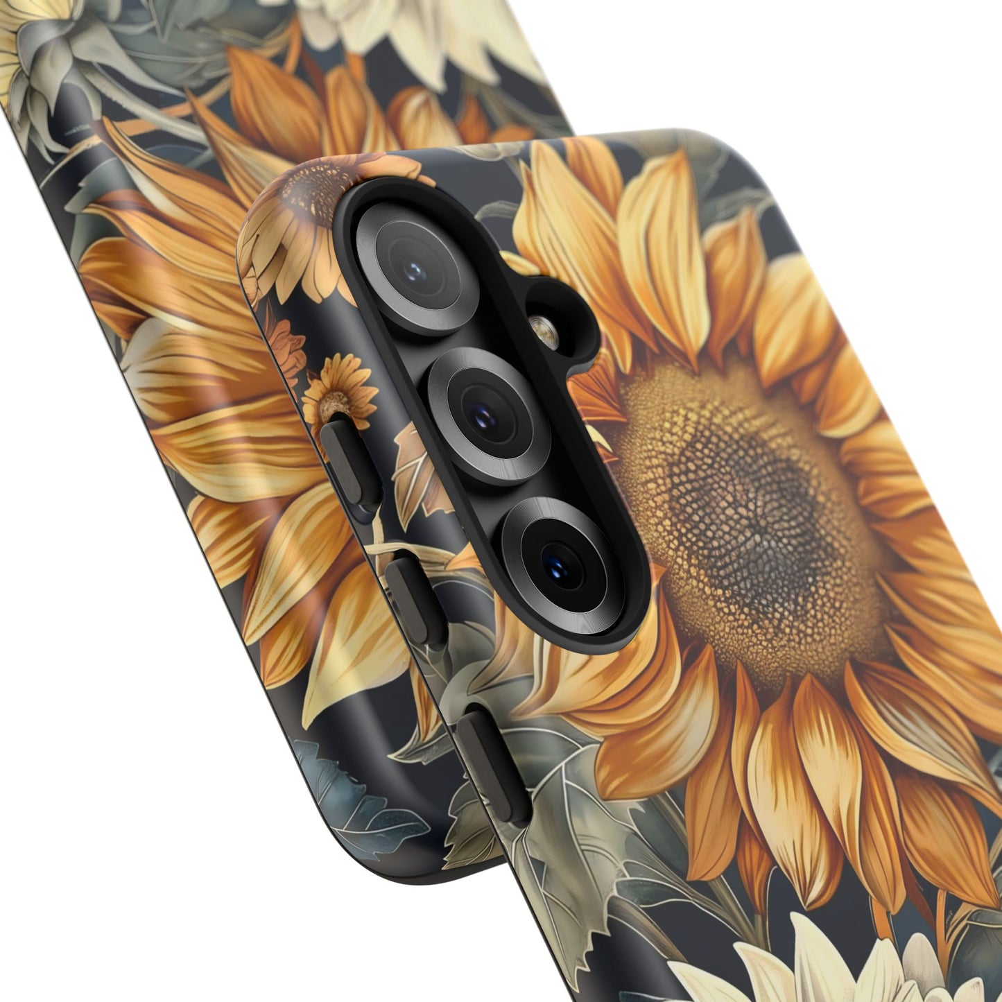 Floral Phone Case for Tough Cases, Sunflower Design, Nature Lover Gift, Birthday Present, Eco-Friendly Accessories, Summer Vibes