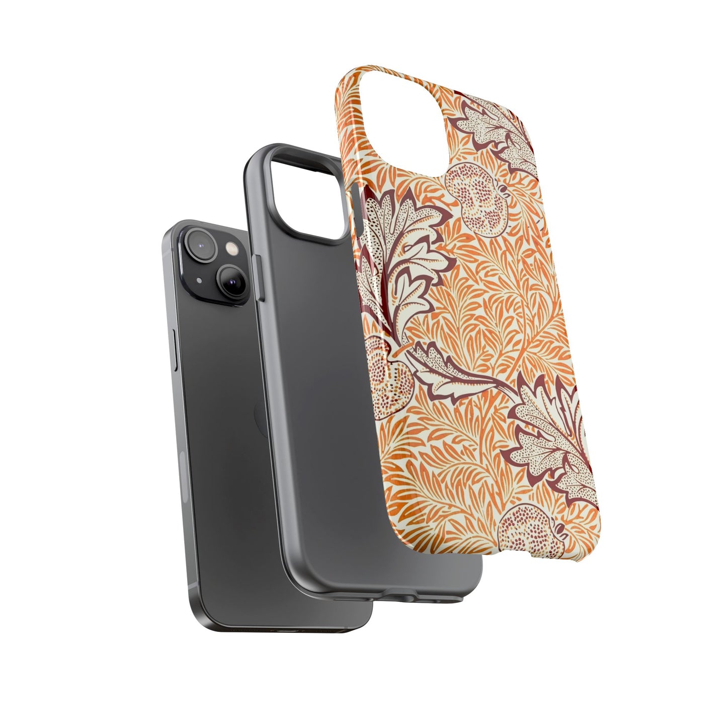 Stylish Phone Case, Tough Cases with Floral Design, Protective Cover, Gift for Her, Cute Phone Accessory