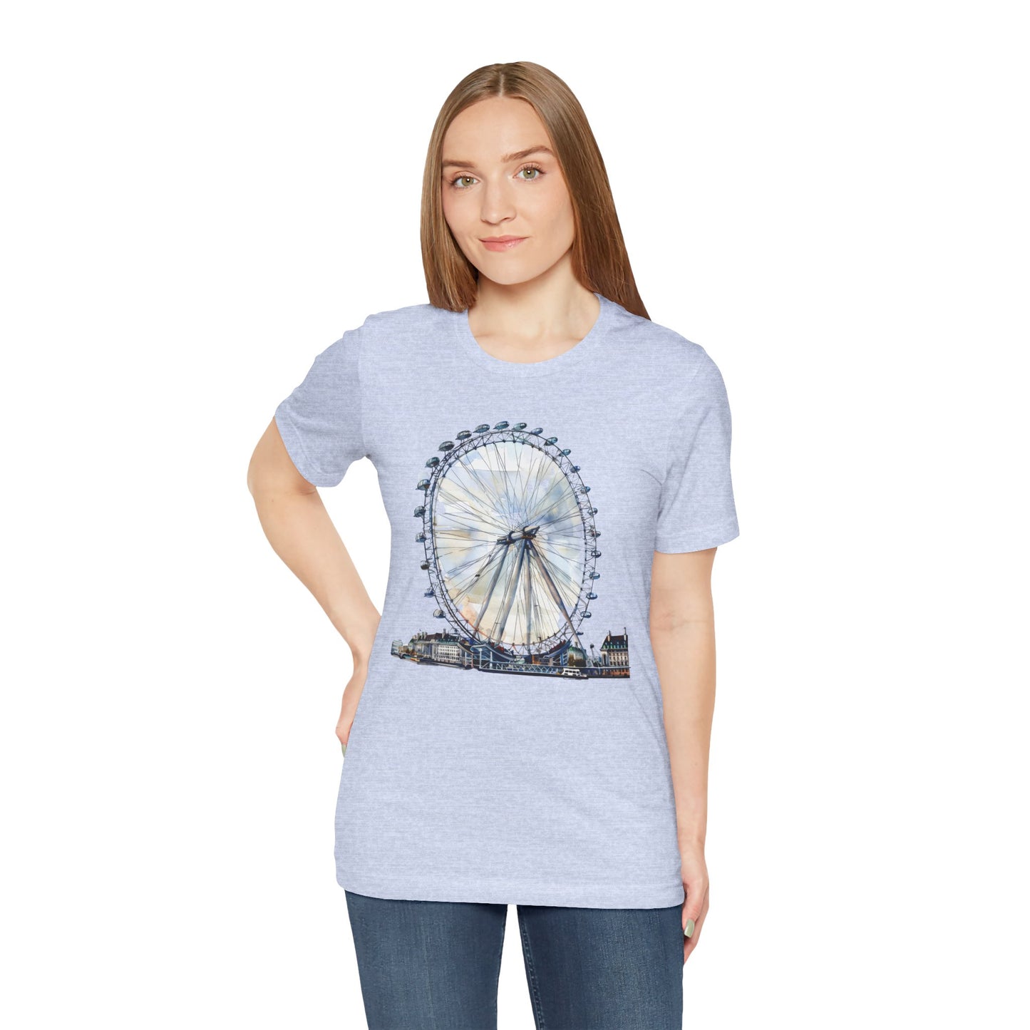 Unisex Jersey Short Sleeve Tee - Iconic London Eye Design