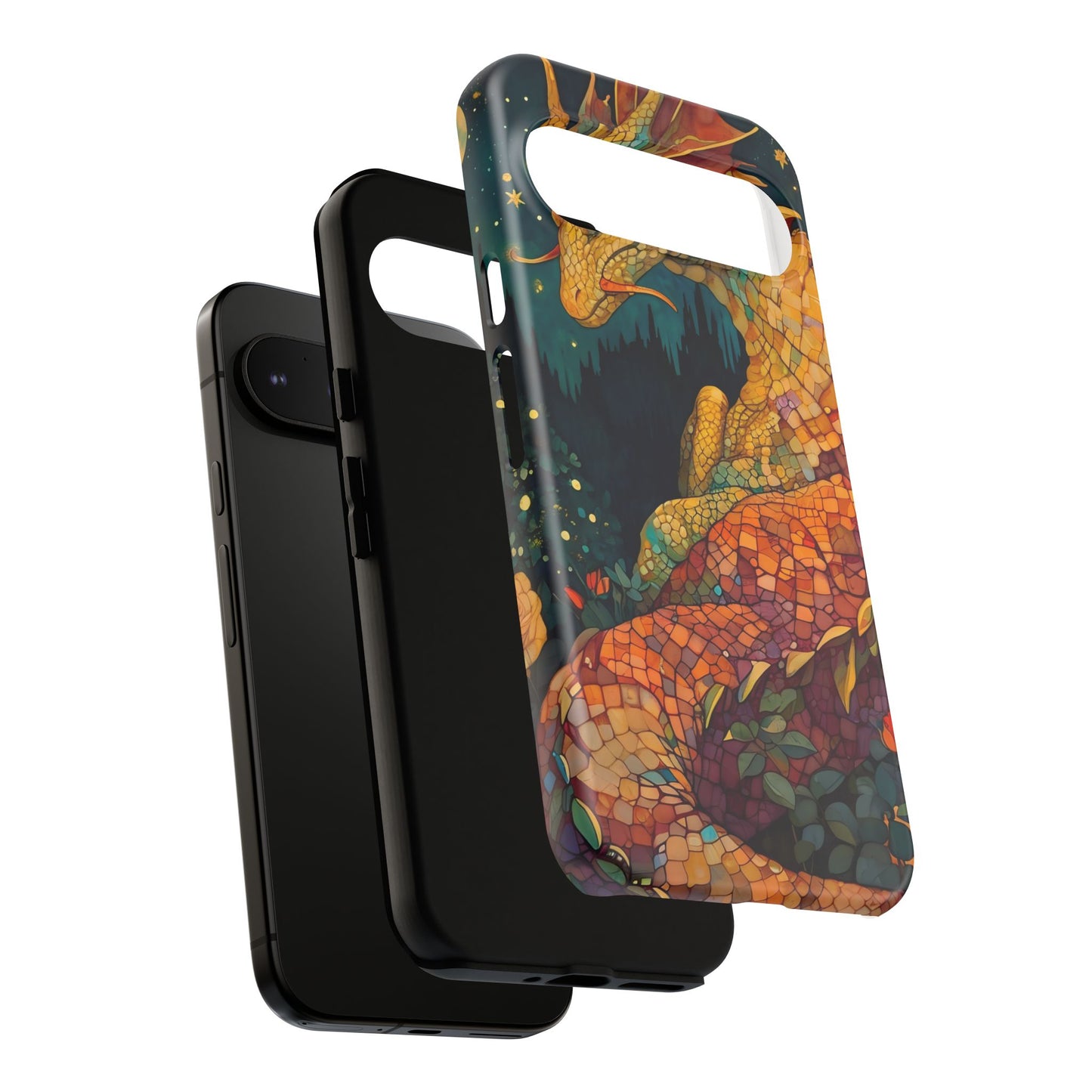 Dragon Art Phone Case, Tough Phone Cover, Fantasy Gift, Unique Mobile Accessory, Dragon Lover Gift, Stylish Protection