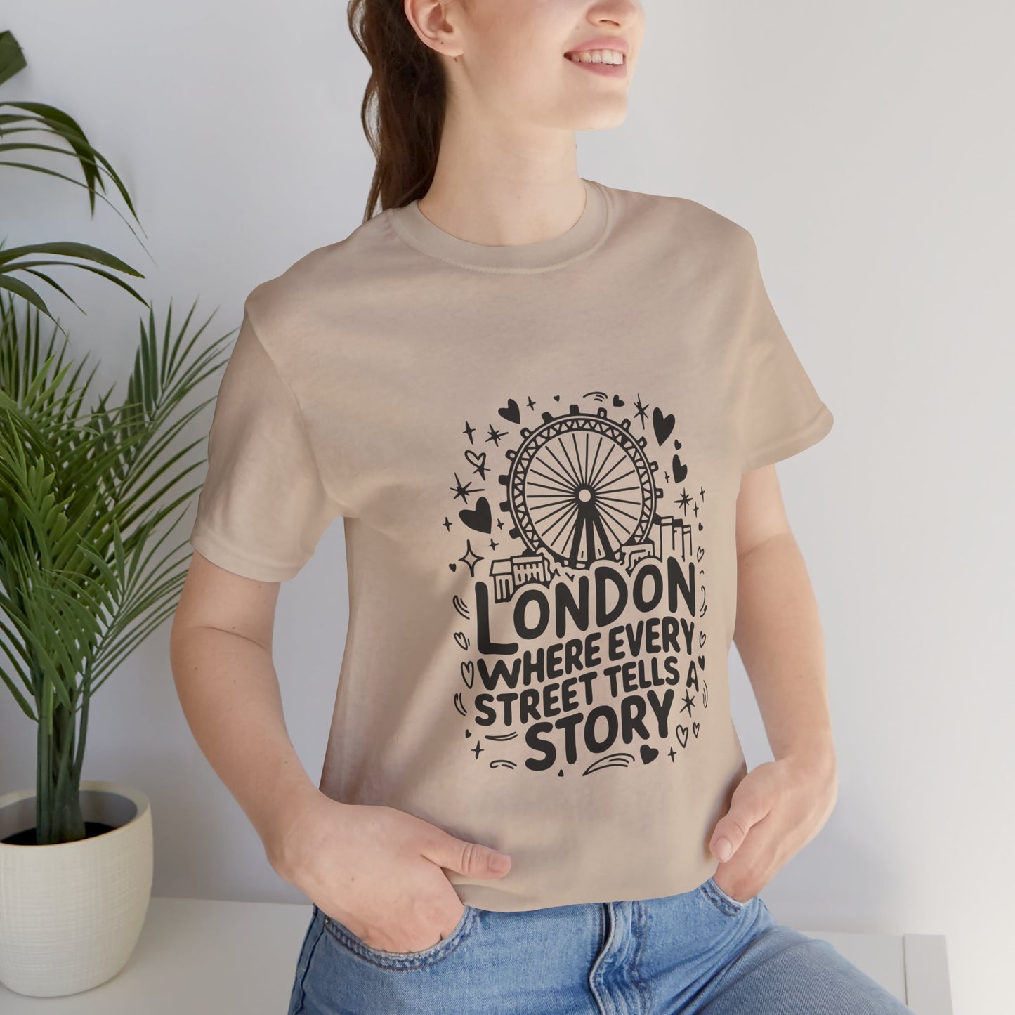 Unisex Jersey Short Sleeve Tee - London's Story Telling Street