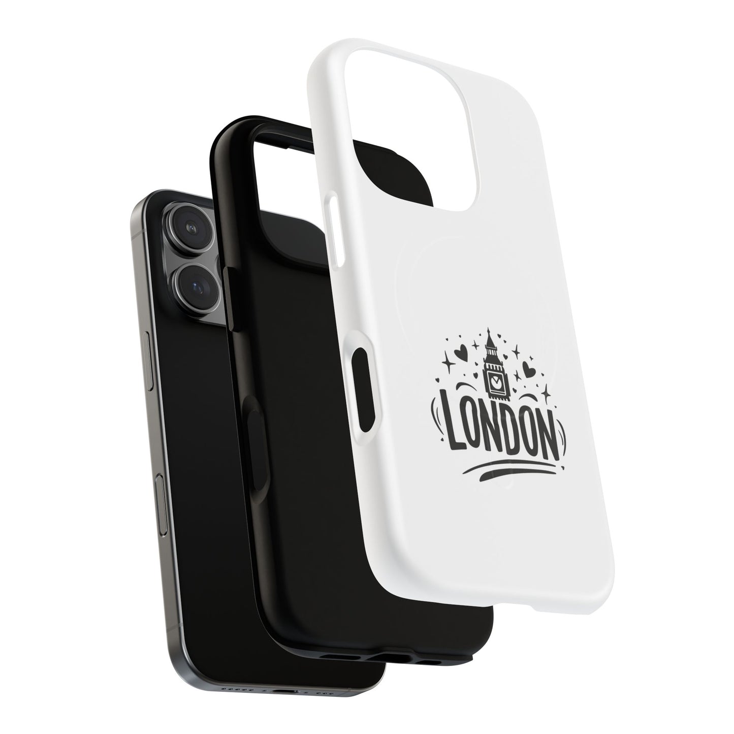 Stylish London-themed Magnetic Phone Case - Durable Protection, Perfect Gift, Unique Design, Travel Accessory, Personalized Cell Cover