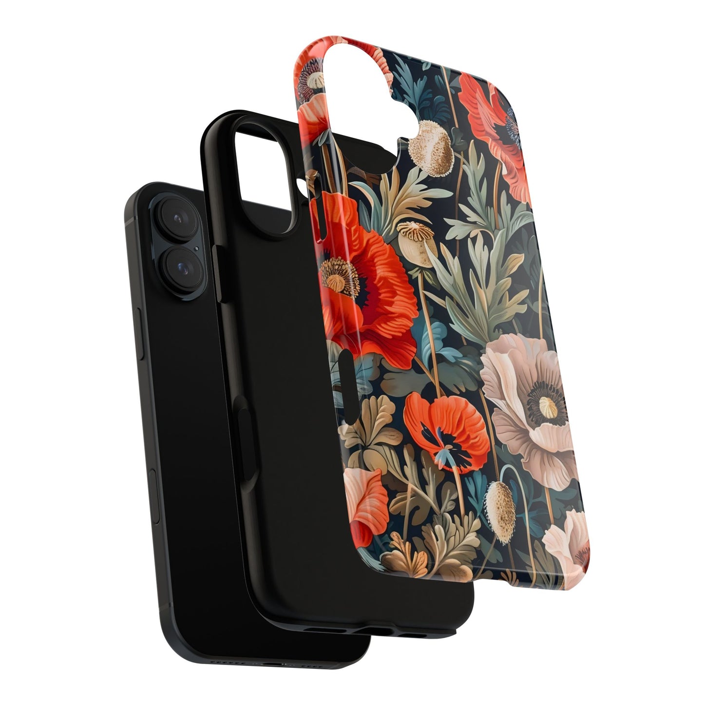 Floral Phone Case - Tough Cases, Flower Design, Chic Tech Accessories, Stylish Gifts, Unique Phone Protectors