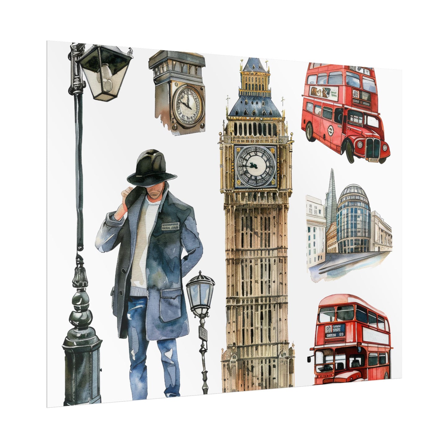 London themed Rolled Posters