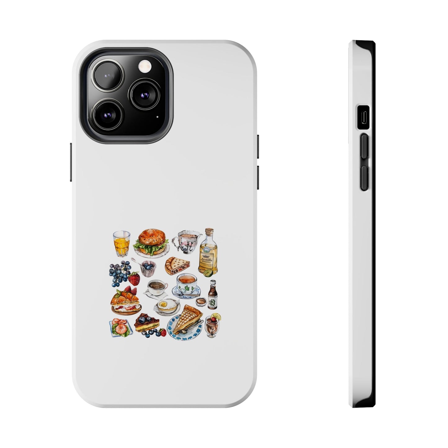 Foodie Tough Phone Case with Gourmet Feast Design