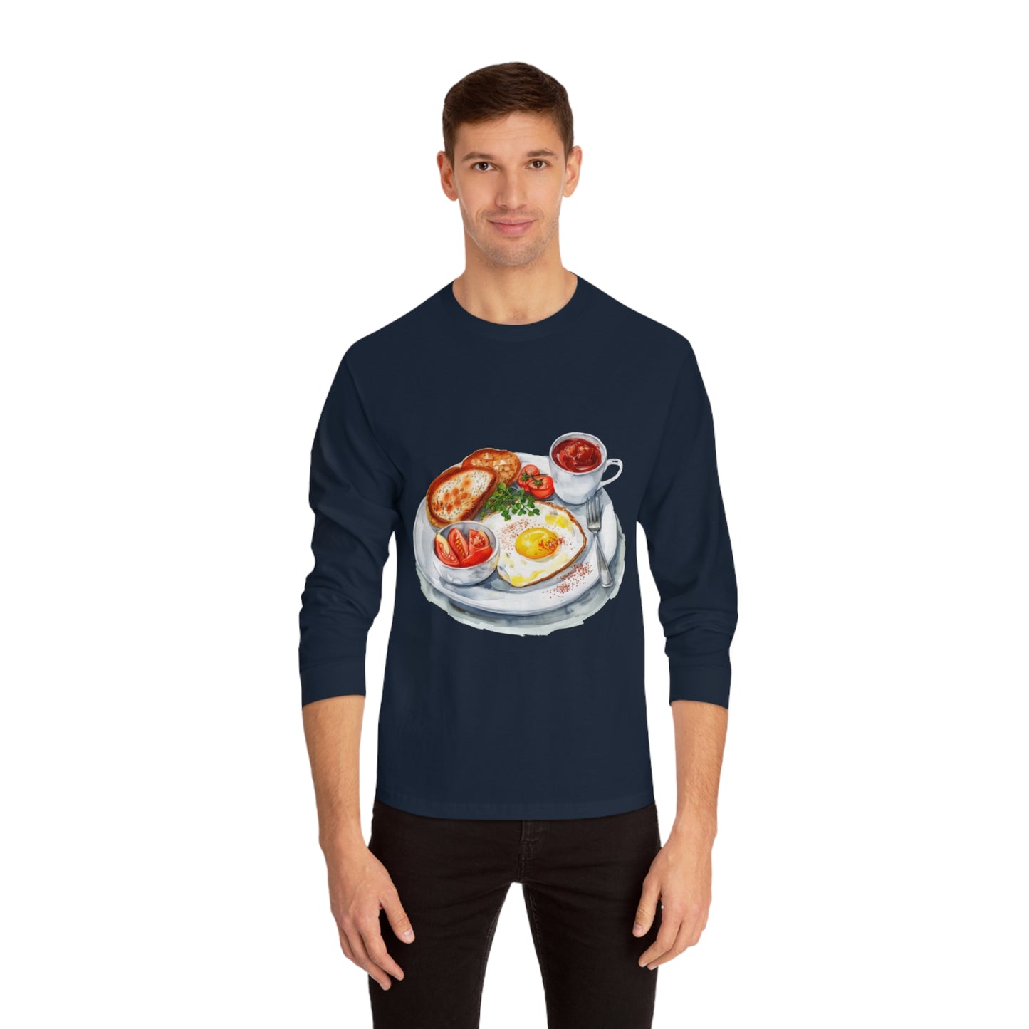 Unisex Classic Long Sleeve T-Shirt - British Food - Traditional Dishes and Culinary Delights