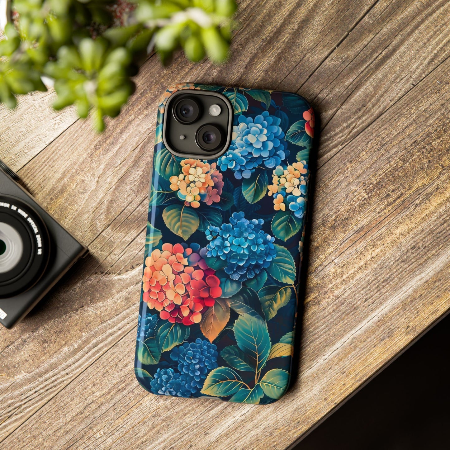 Floral Phone Case, Stylish Tough Case for Gardener Gift, Flower Lover Accessory, Pretty Floral Design, Protective Case