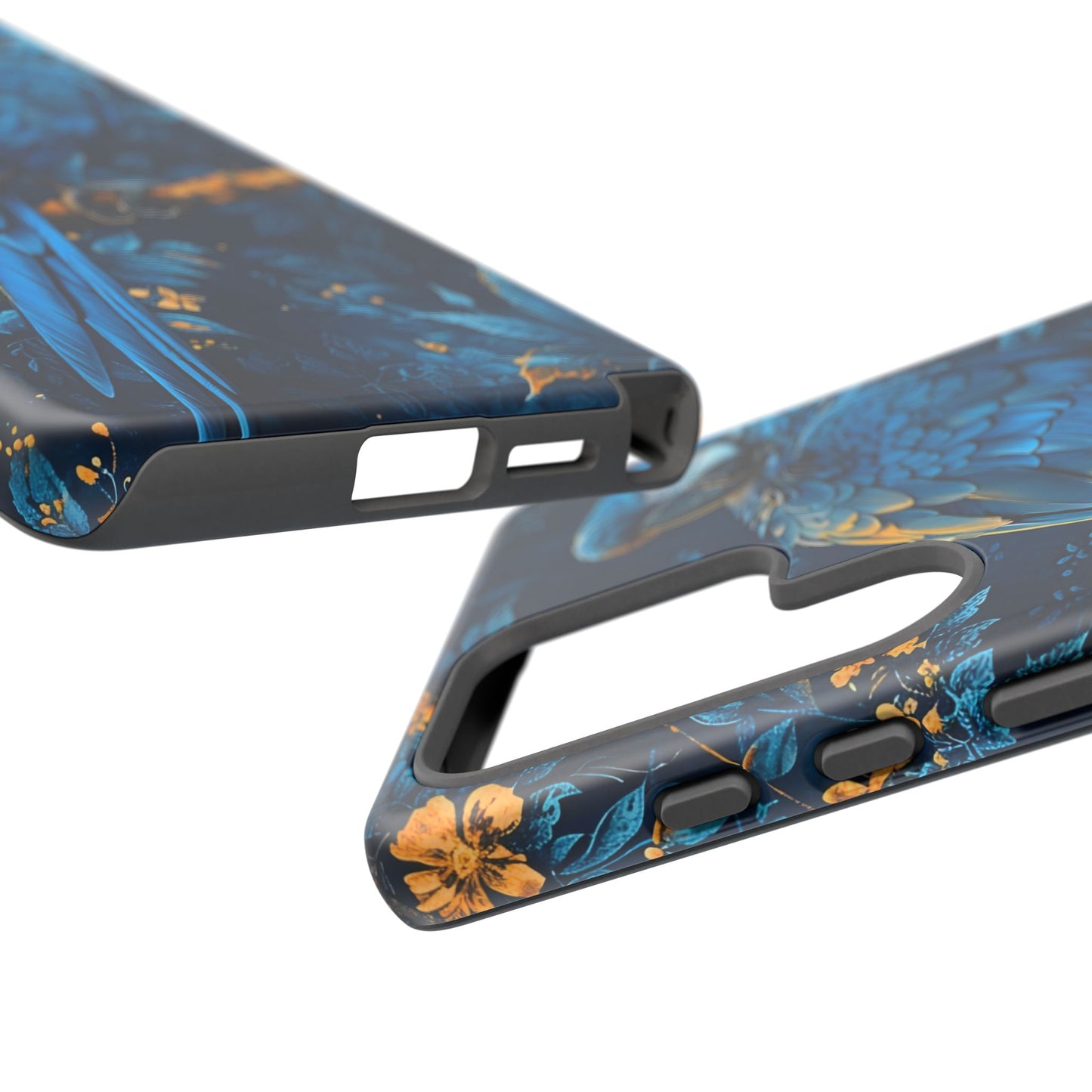 Tough Cases - Vibrant Blue Parrot Phone Case, Tropical Bird Phone Cover, Nature Lover Gift, Eco-Friendly Accessories, Unique Wildlife Decor