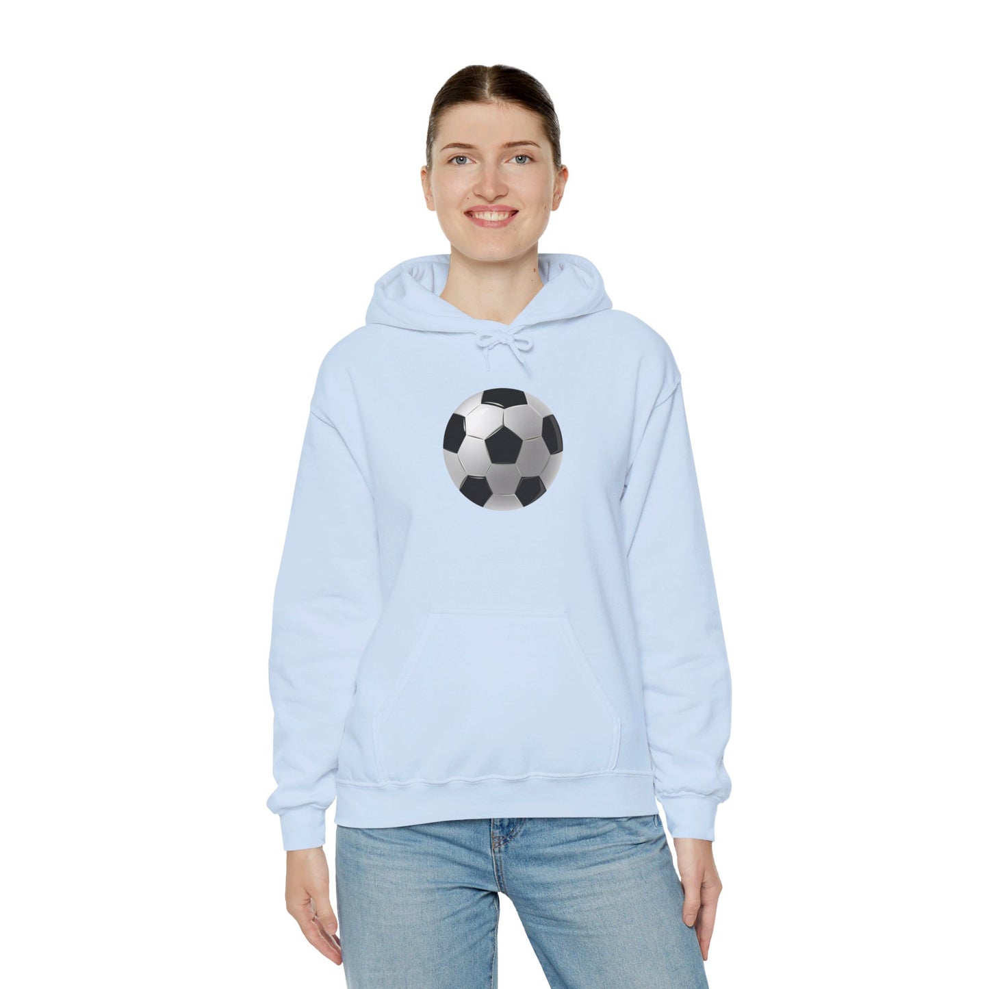 Dynamic Football Design - Sports Passion and Energetic Unisex Heavy Blend™ Hooded Sweatshirt