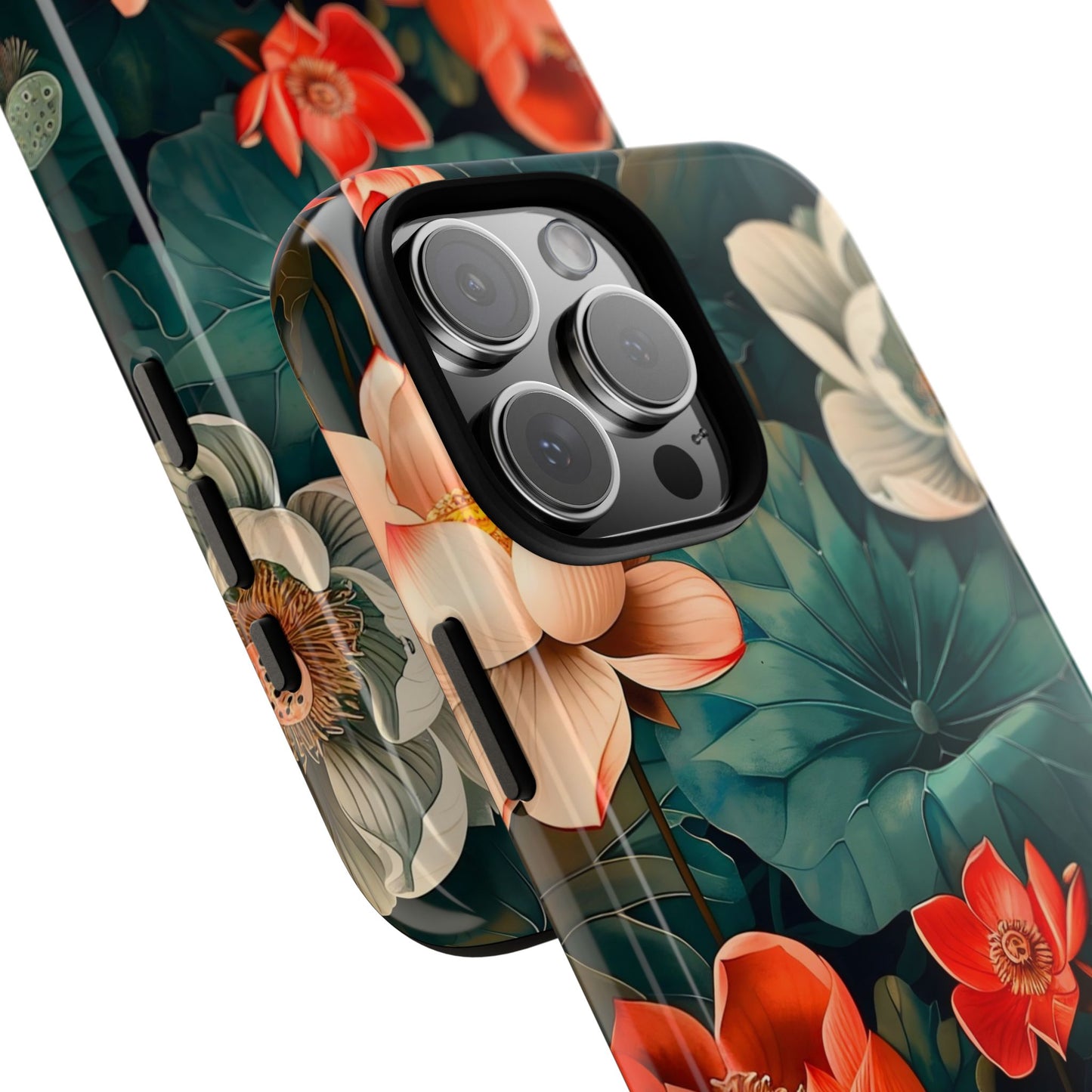 Flower Phone Case, Floral Phone Cover, Tough Case for Floral Lovers, Gift for Her, Stylish Tech Accessories