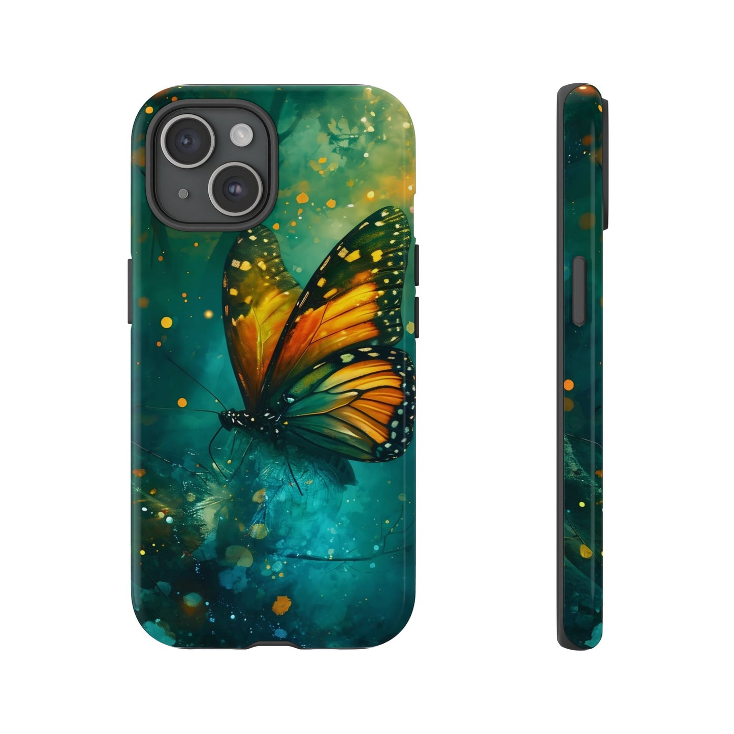 Colorful Butterfly Phone Case, Tough Cases for iPhone and Samsung, Cute Tech Accessories, Nature Lovers Gift, Vibrant Floral Design