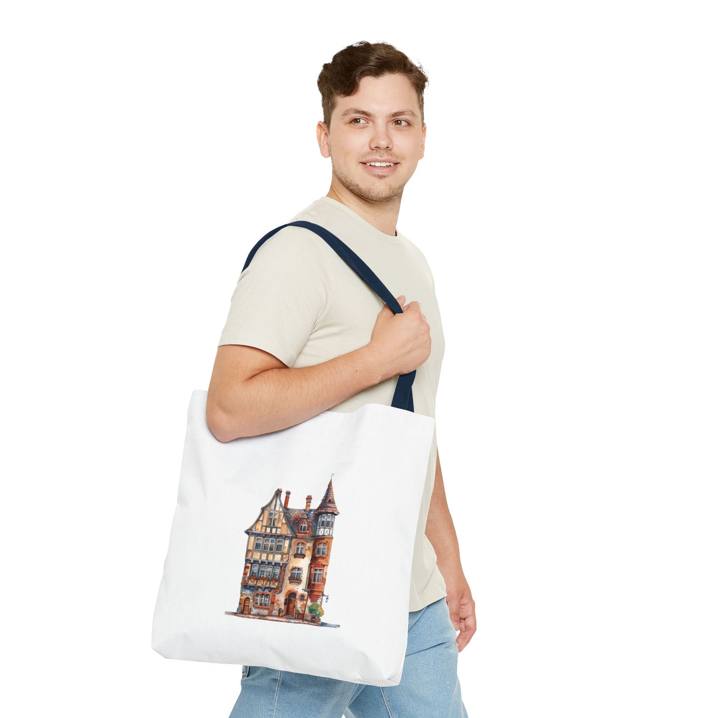 Charming Illustrated Tote Bag, Perfect for Shopping, Beach Days, Eco-Friendly, Gift for Gardeners, Art Lovers, Travel Essential
