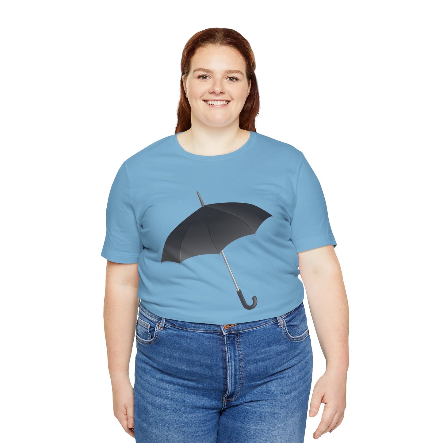 Unisex Jersey Short Sleeve Tee - Regal Royal Umbrella - Elegant and Majestic