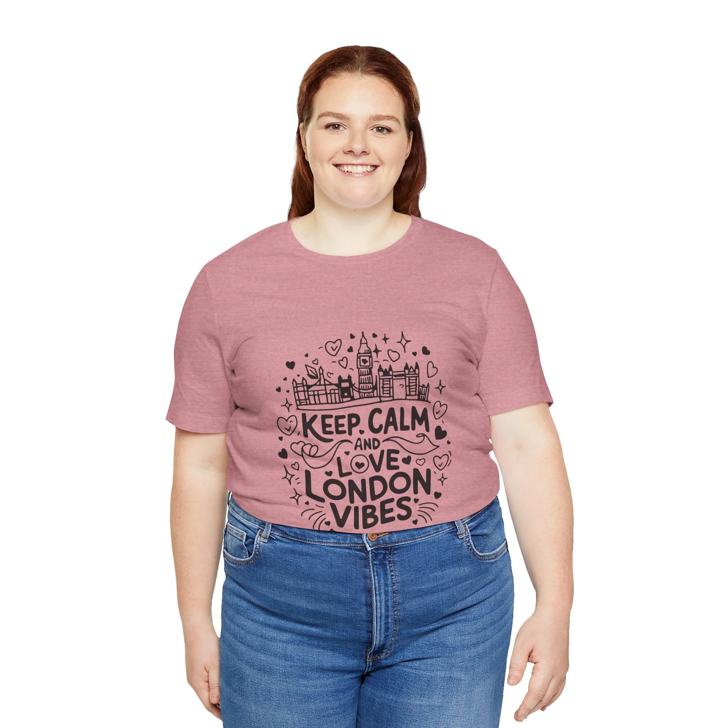 Unisex Jersey Short Sleeve Tee - Keep Calm and love London Vibes