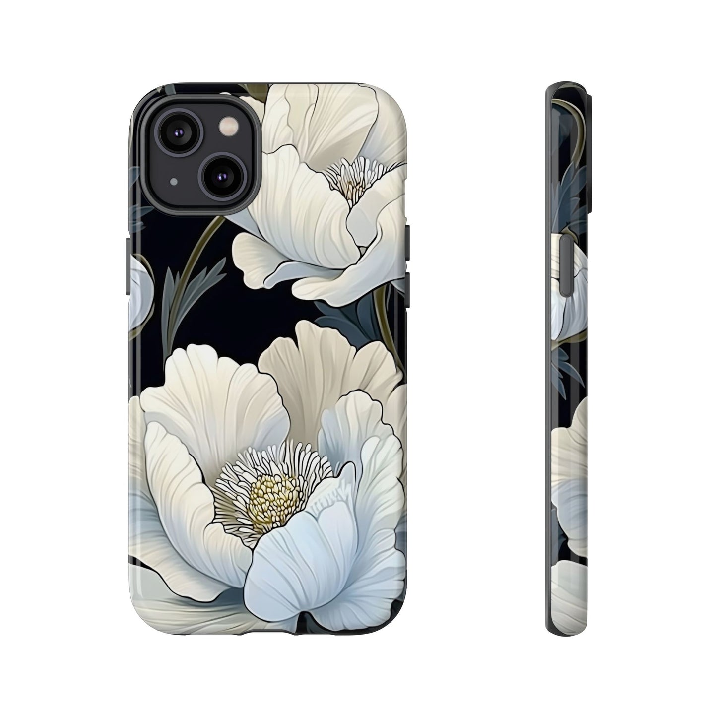 Floral Phone Case, Tough Cases for Women, Stylish Phone Cover, Floral Design Phone Protector, Nature Inspired Tech Accessories