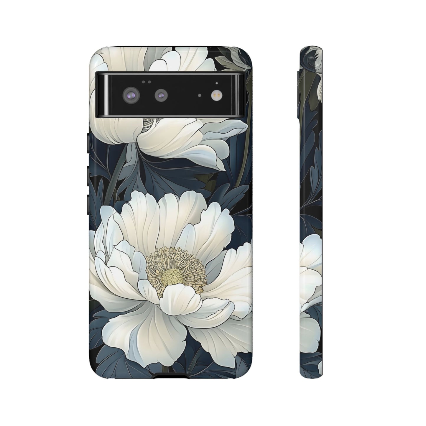 Elegant Floral Phone Case, Floral iPhone Cover, Flower Art Phone Case, Eco-Friendly Mobile Protection, Tough & Stylish Phone Case