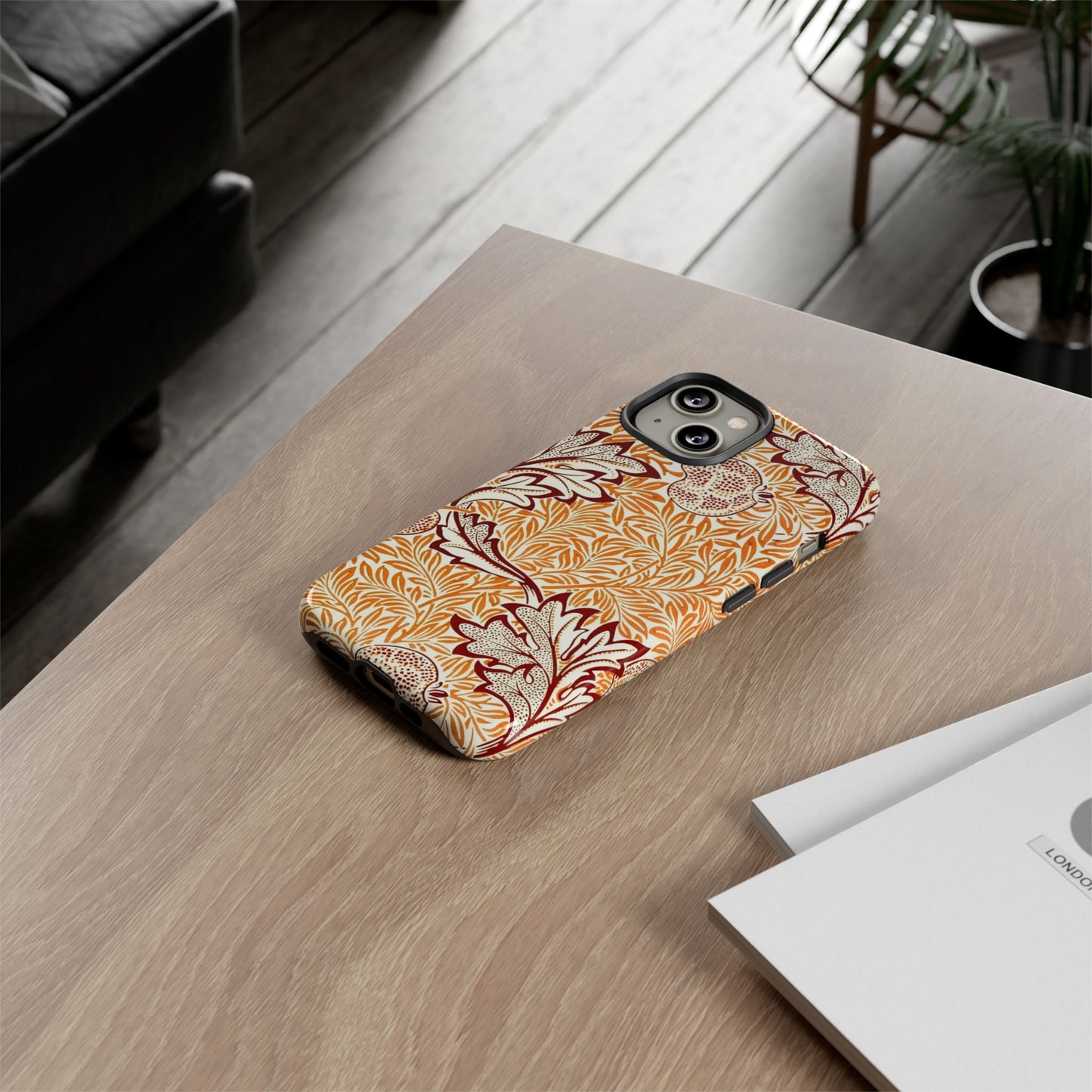 Stylish Phone Case, Tough Cases with Floral Design, Protective Cover, Gift for Her, Cute Phone Accessory