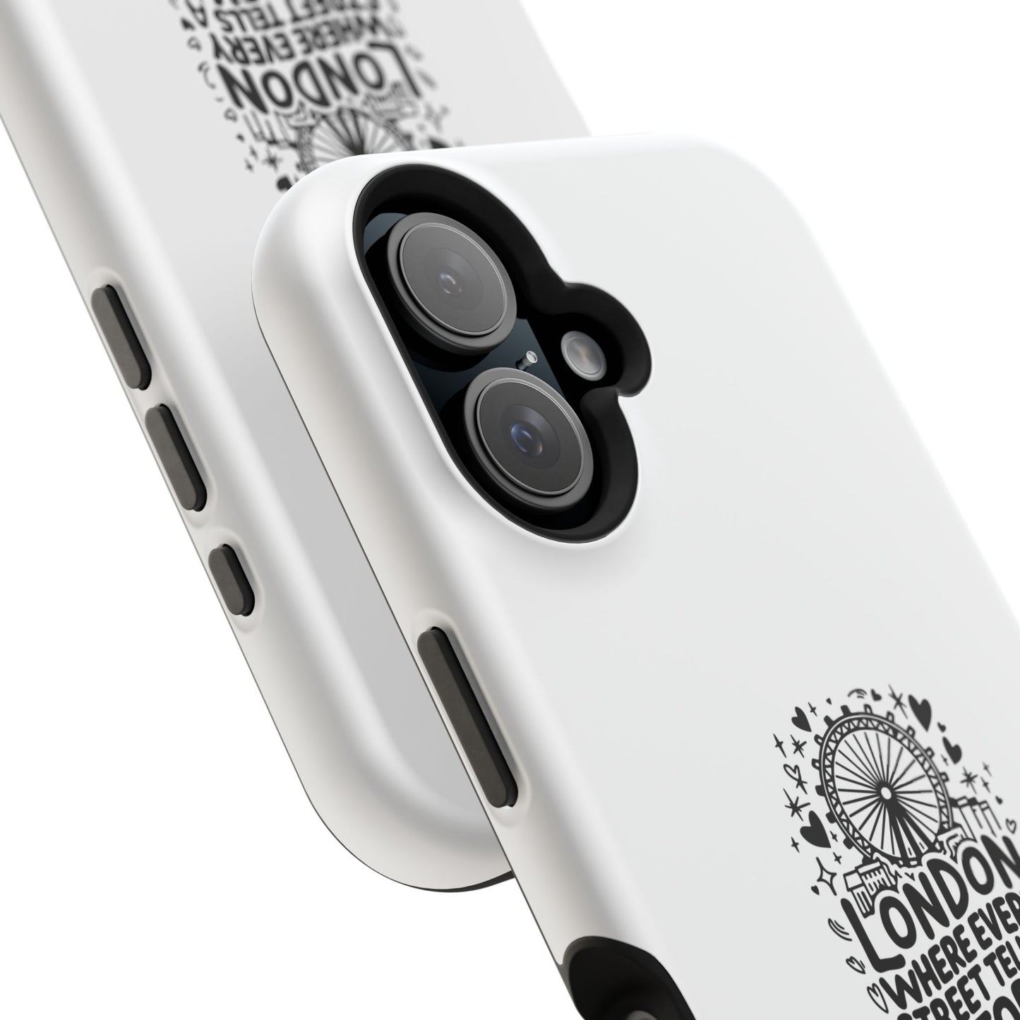 London Story Magnetic Tough Case - Unique Design for Travel Lovers
