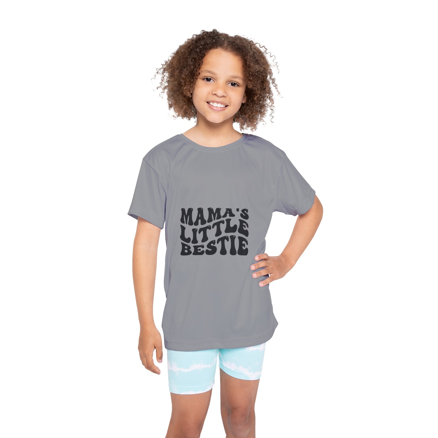 Kids Sports Jersey - Mama's Little Bestie Shirt for Playful Adventures