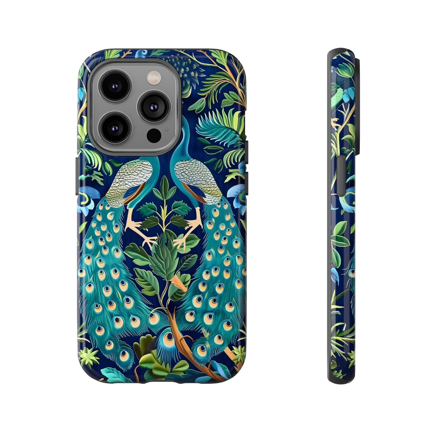 Peacock Tough Phone Case - Colorful Protective Cover, Nature Lover Gift, Stylish Accessory for Celebrations