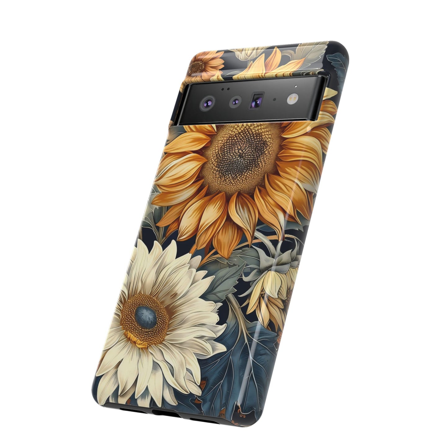 Sunflower Phone Case, Floral Tough Phone Cover, Gift for Nature Lovers, Phone Accessories, Sunflower Gifts
